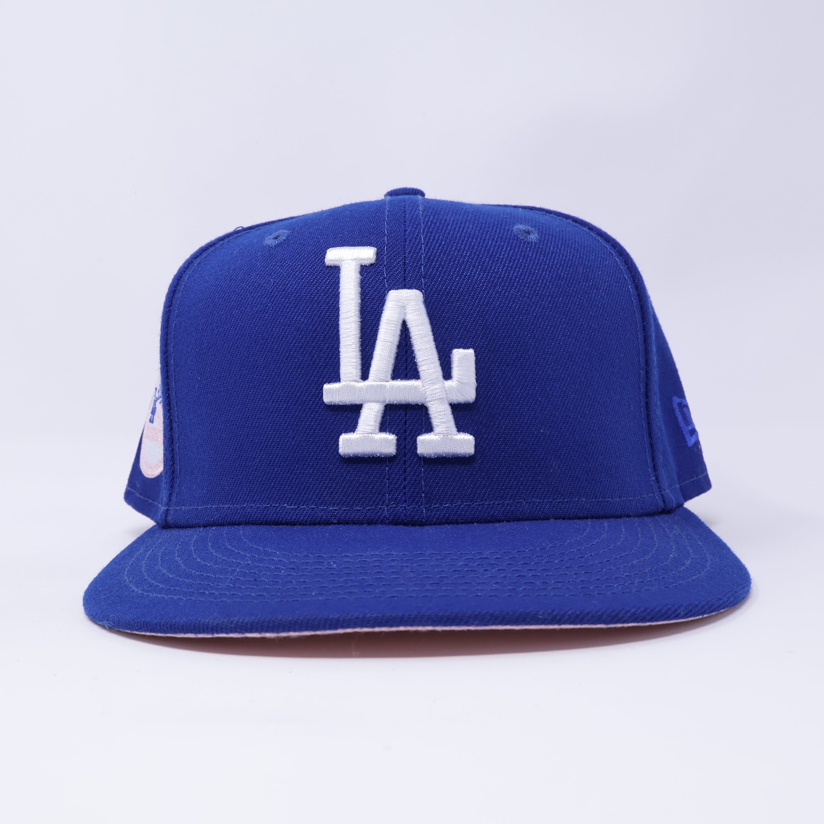 USED 1/2 Blue Los Angeles Dodgers 1980 World Series 59fifty New Era Fitted Hat Cap