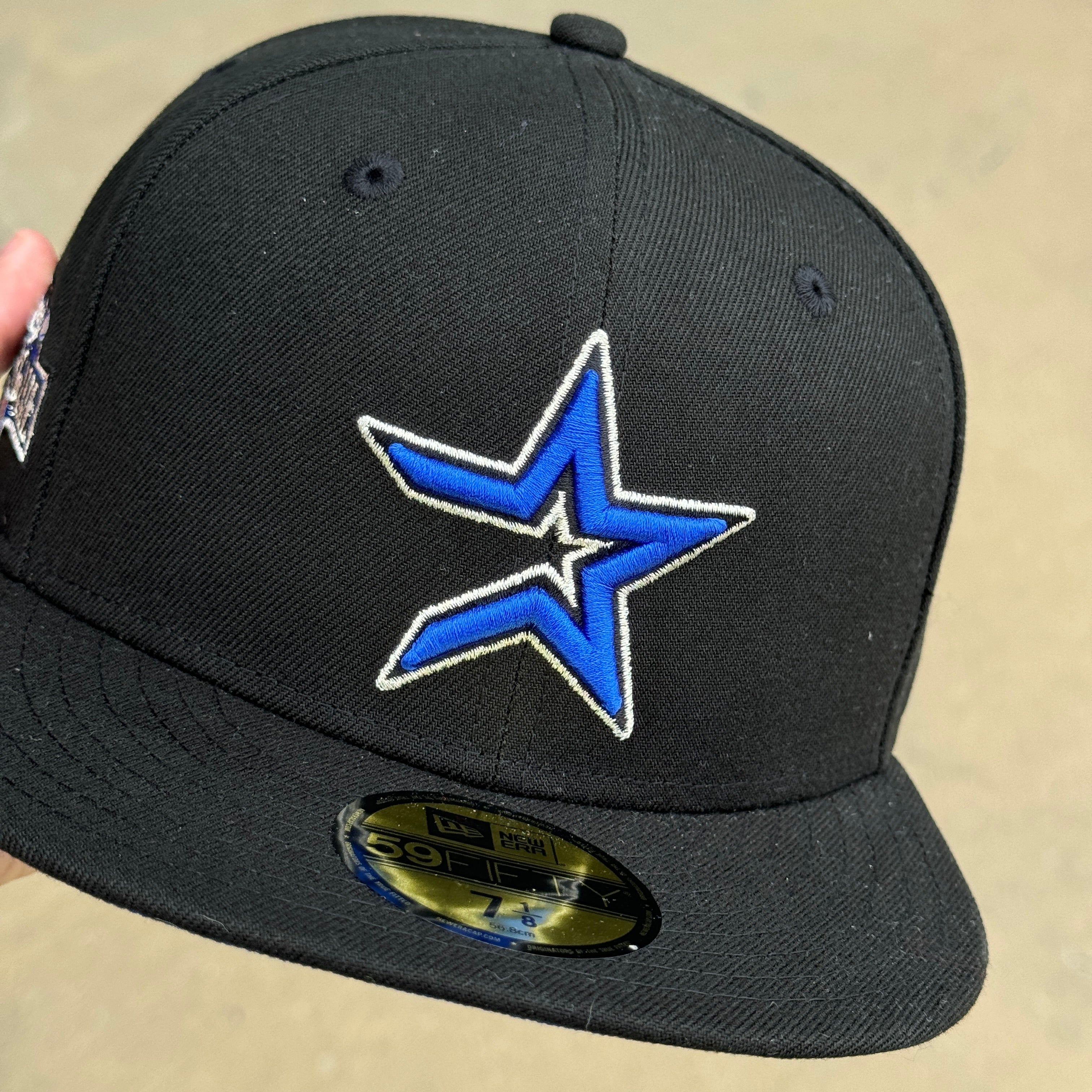 NEW 7 1/8 Black Houston Astros All Star Game Blue 59FIFTY New Era Fitted Hat