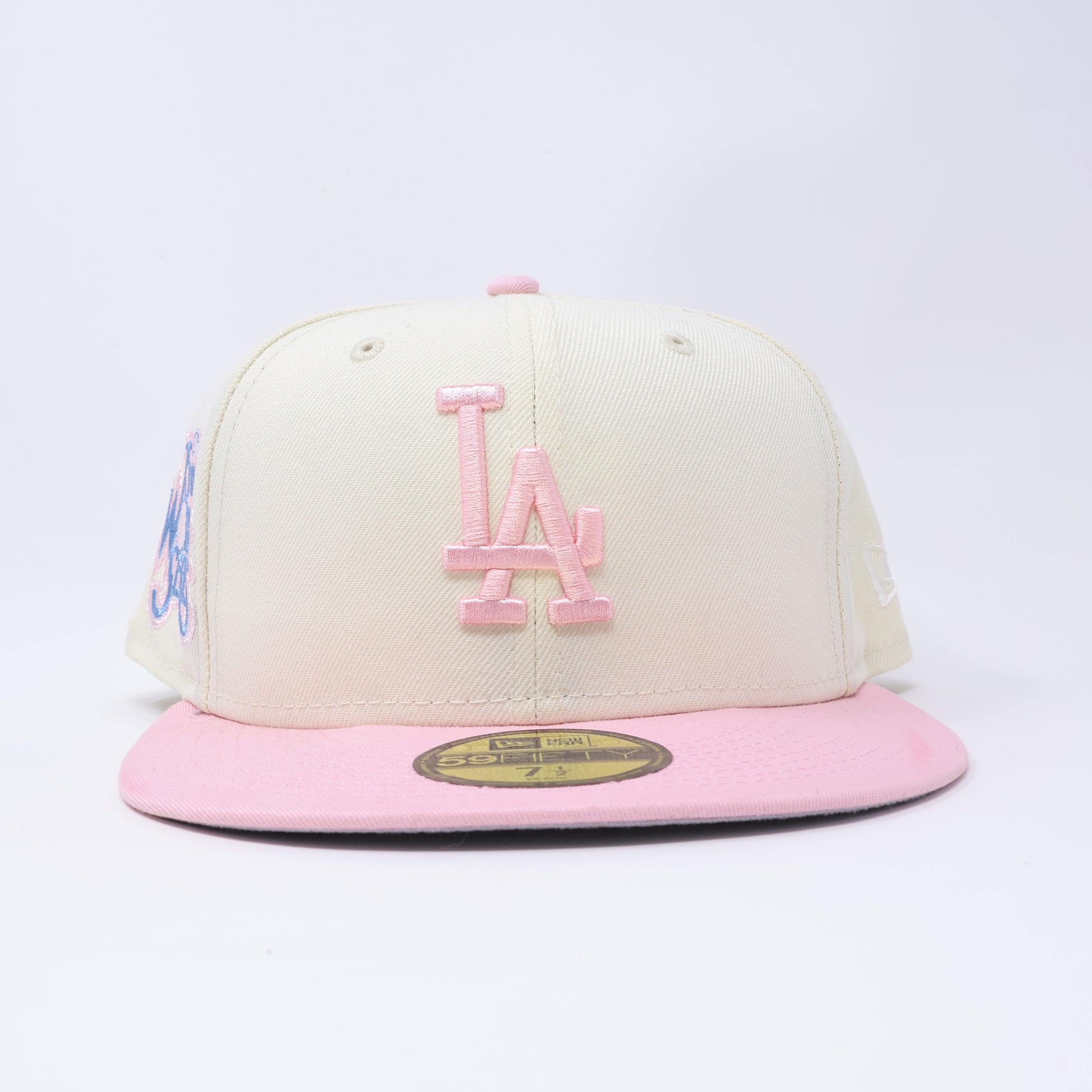 NWT 1/2 Chrome Los Angeles Dodgers 75th World Series 59fifty New Era Fitted Hat Cap1