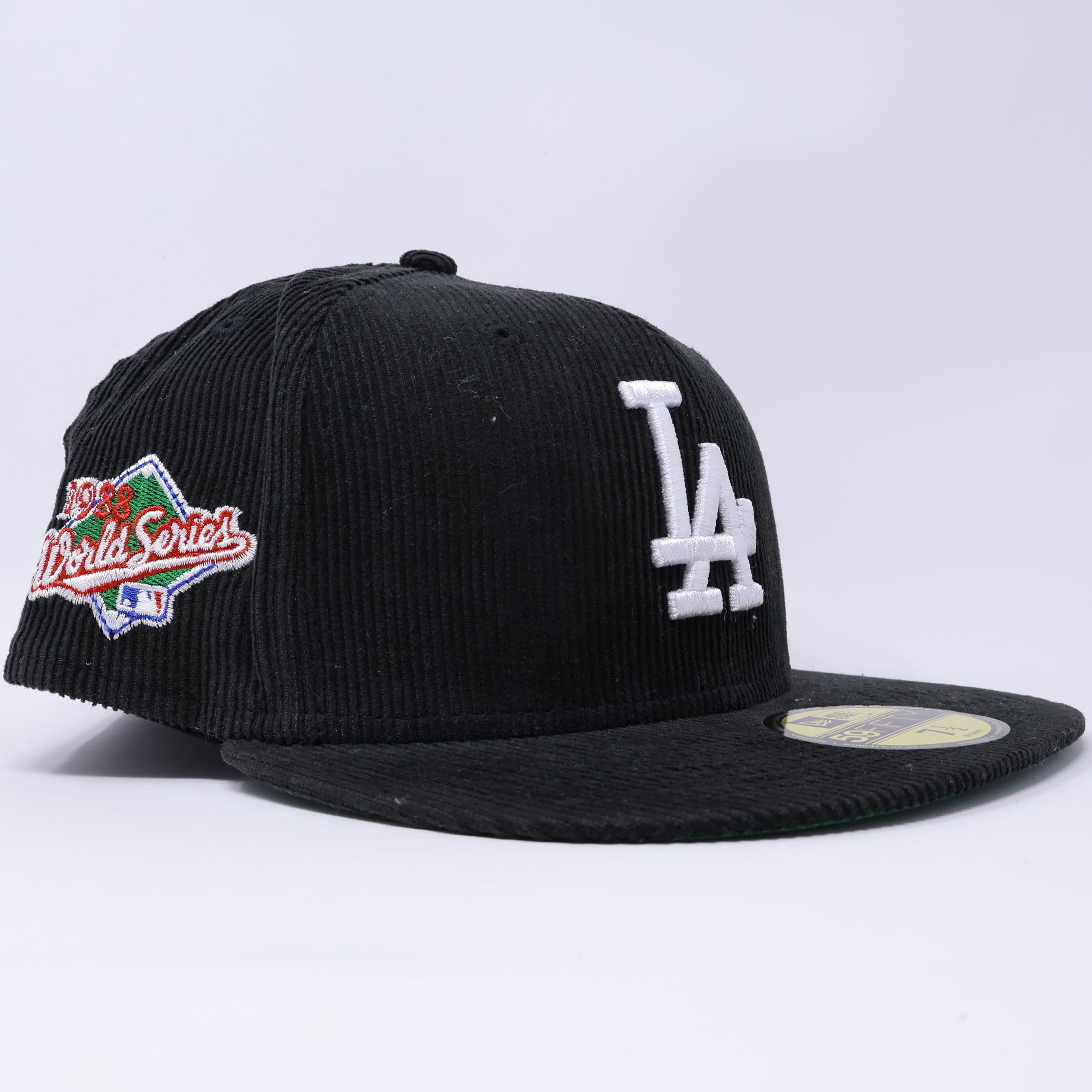 NWT 1/2 Black Los Angeles Dodgers 1988 World Series 59fifty New Era Fitted Hat Cap