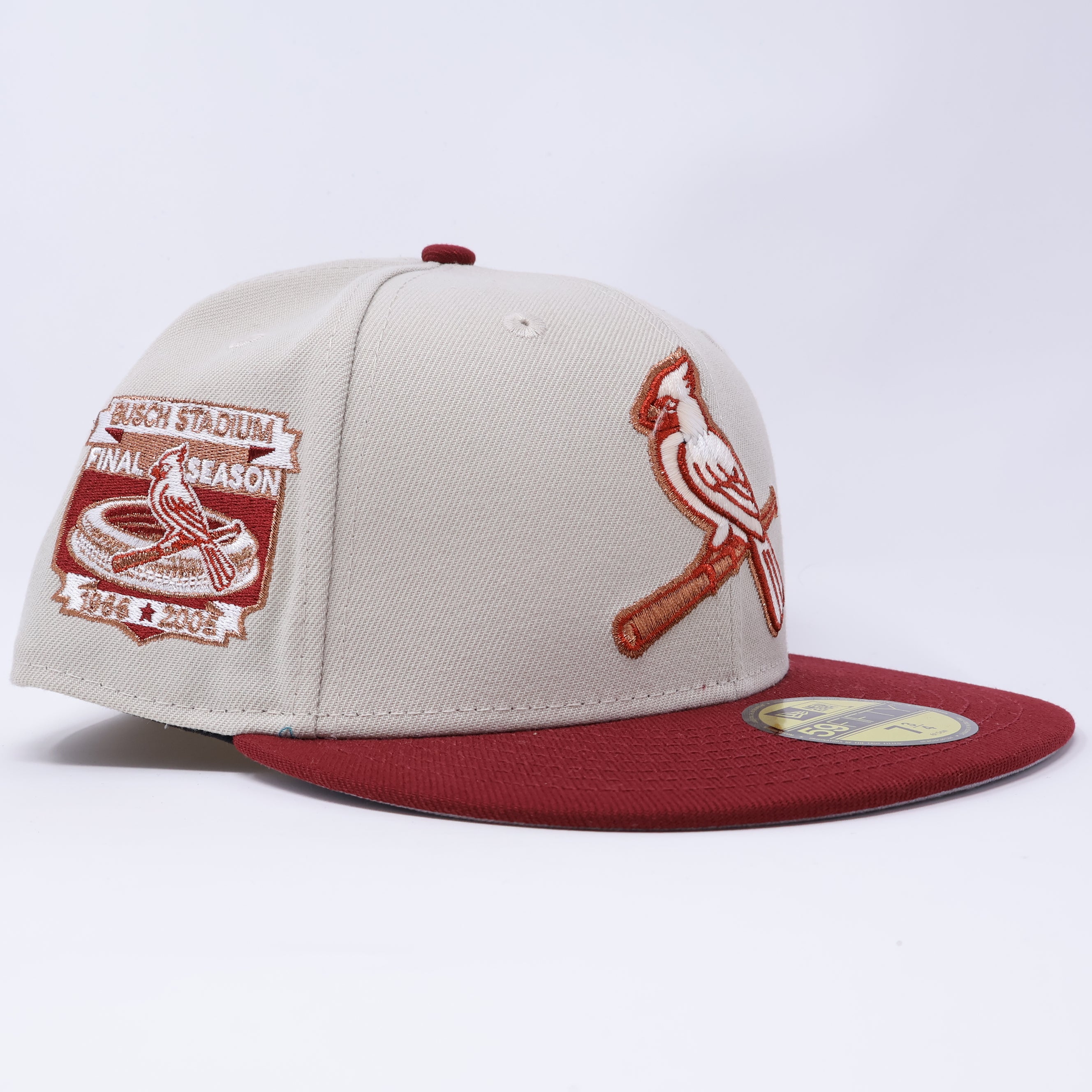NWT 3/4 Stone St. Louis Cardinals Busch Stadium 59fifty New Era Fitted Hat Cap