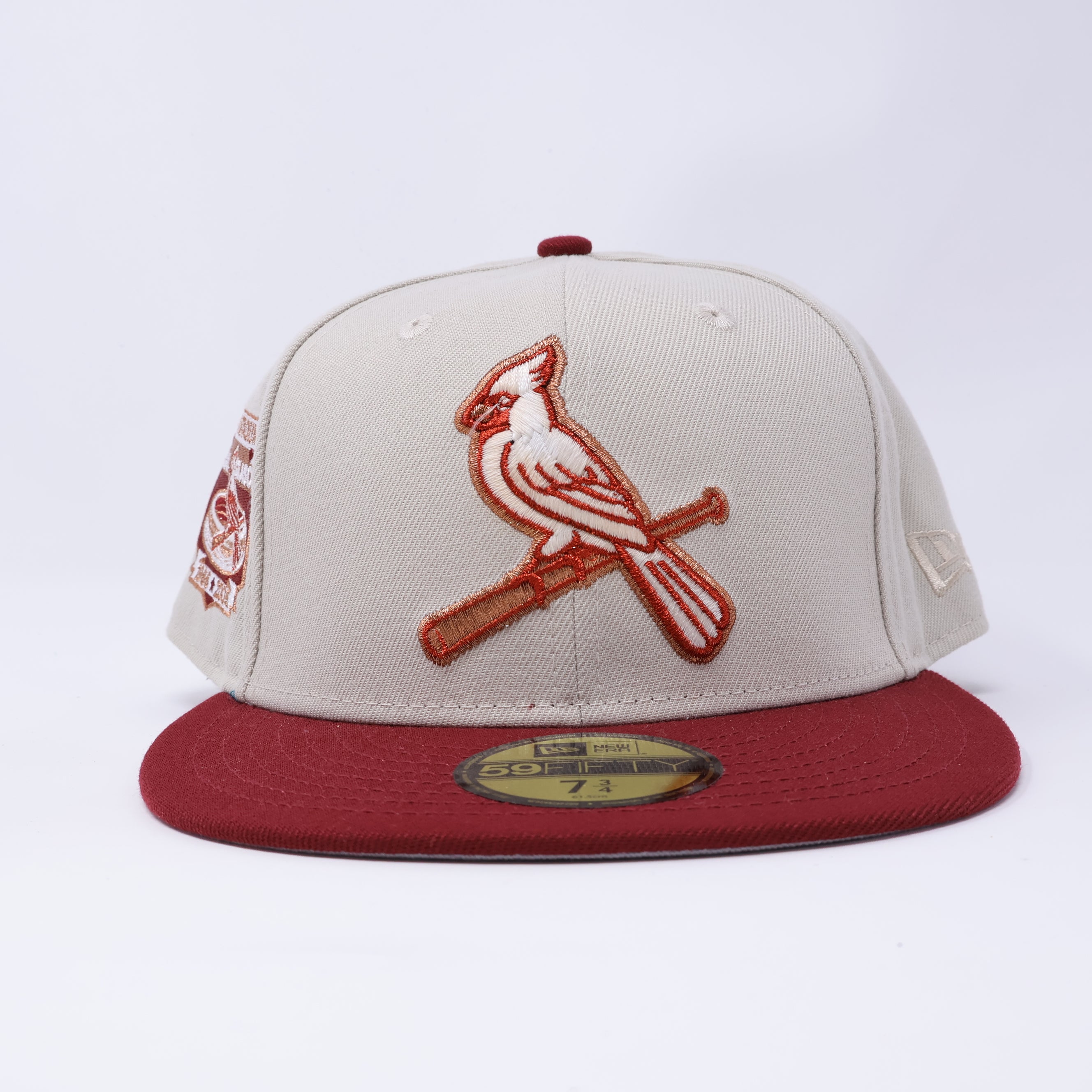 NWT 3/4 Stone St. Louis Cardinals Busch Stadium 59fifty New Era Fitted Hat Cap