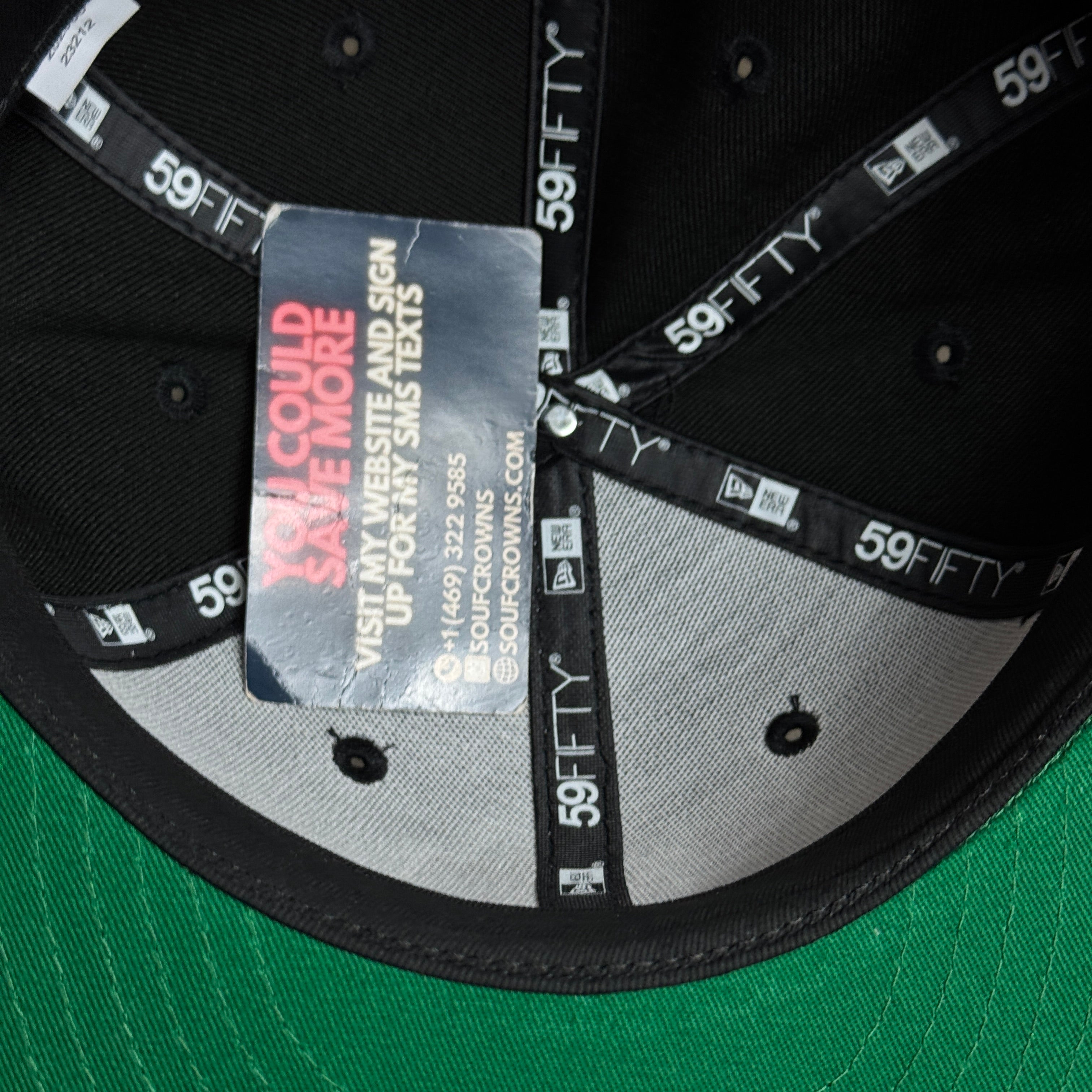 NWT 1/4 Black Los Angeles Dodgers Upside Down 59fifty New Era Fitted Hat Cap