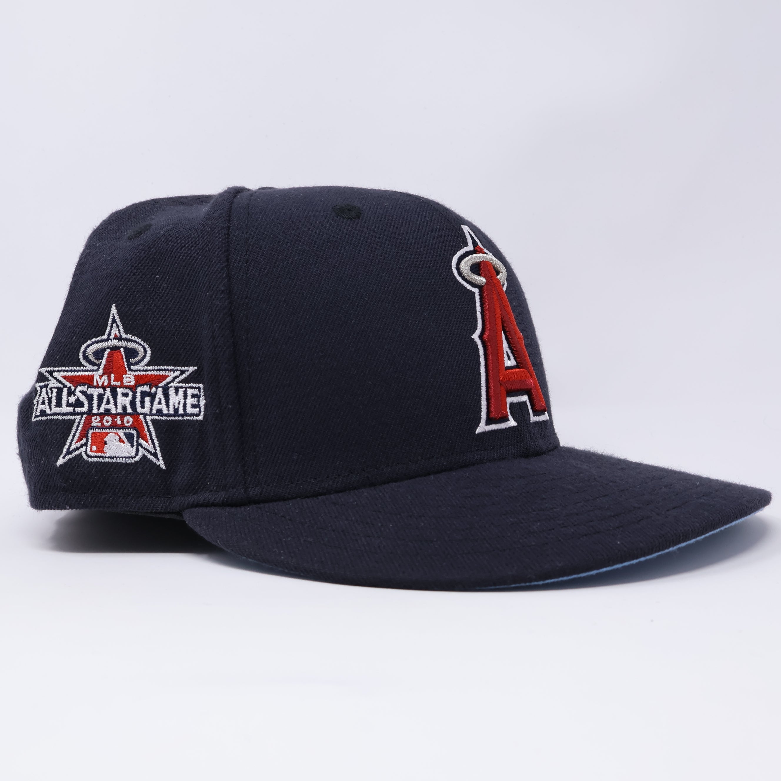 USED 3/4 Navy Los Angeles Angels 2010 All Star Game 59fifty New Era Fitted Hat Cap