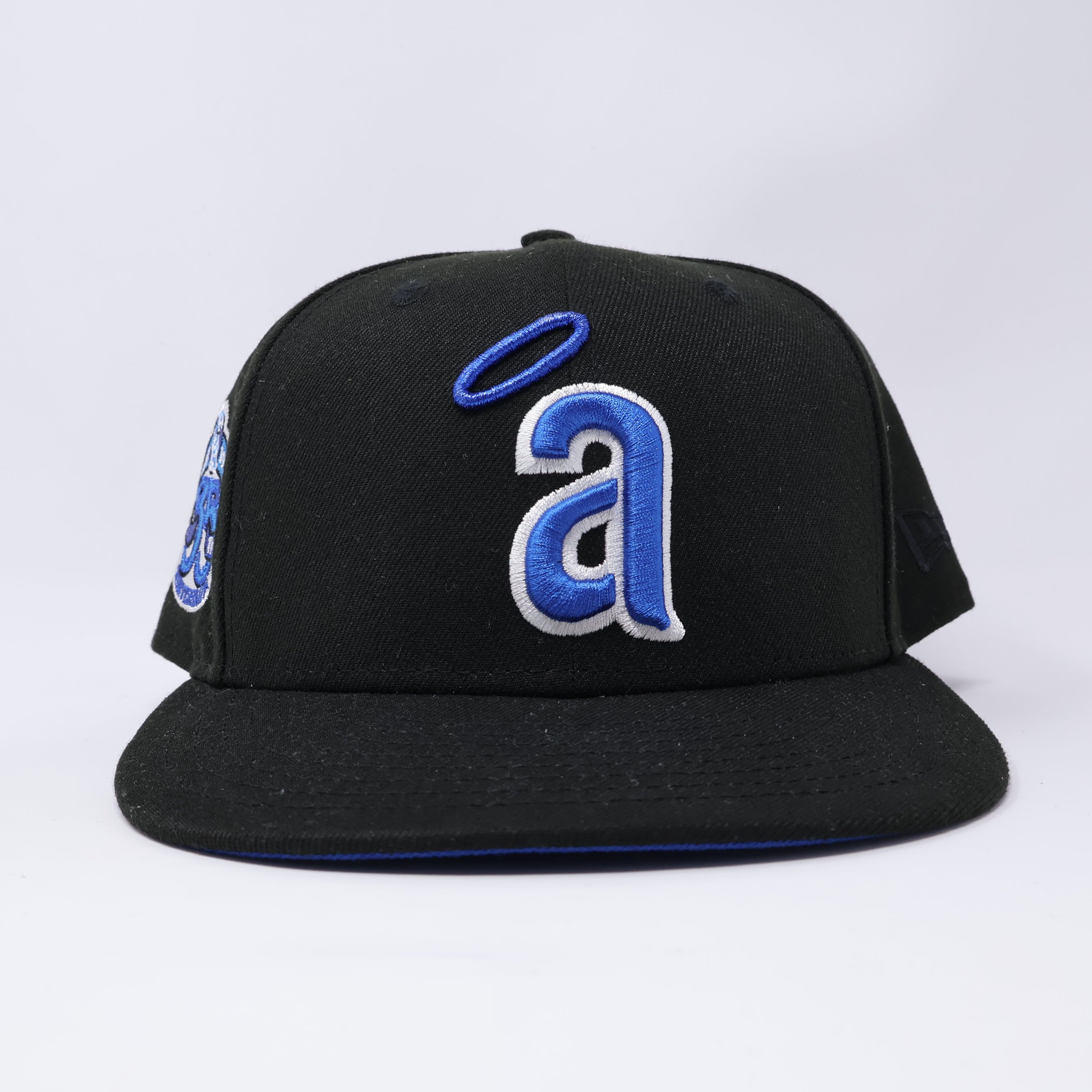 USED 3/4 Black Los Angeles Angels 35th Anniversary 59fifty New Era Fitted Hat Cap
