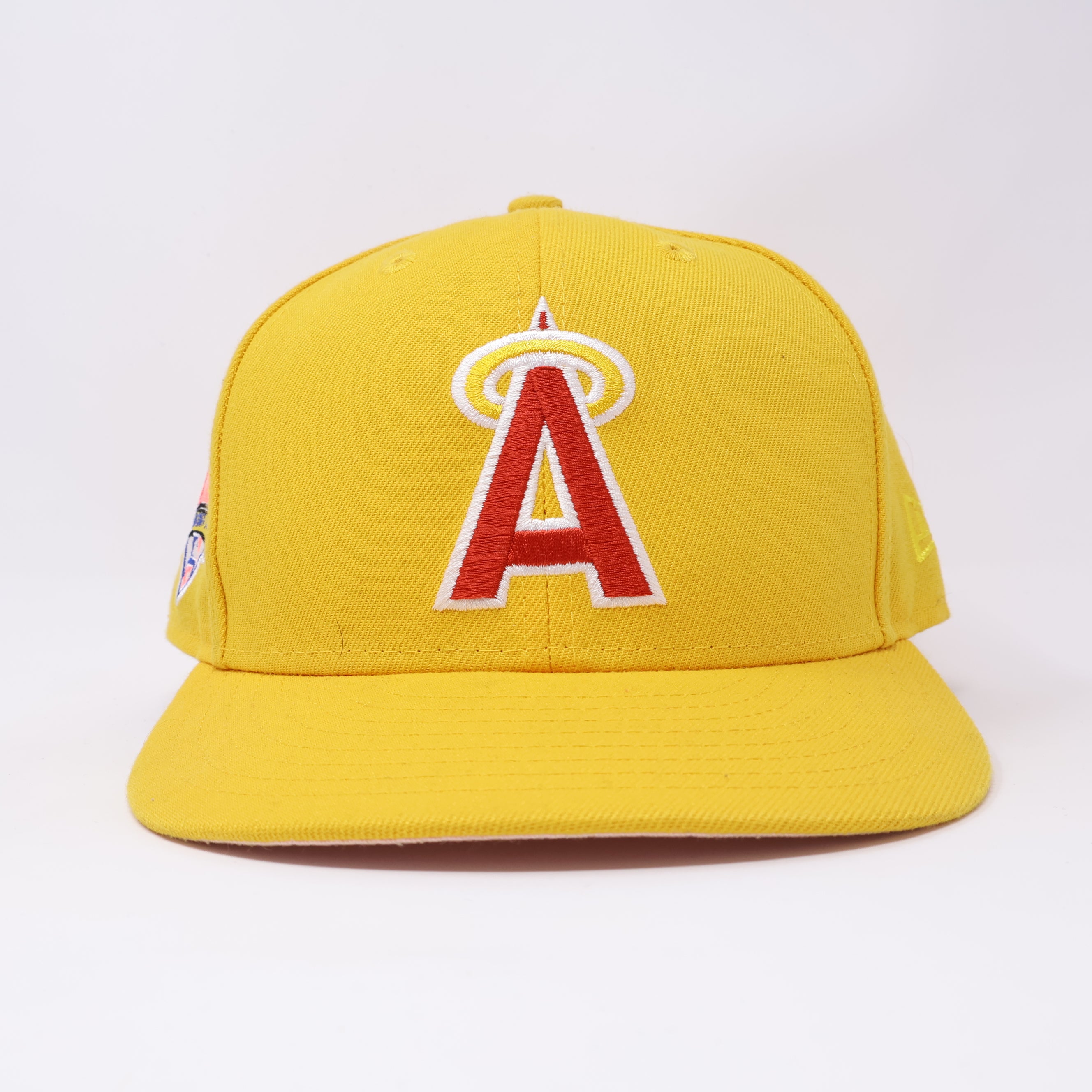 USED 5/8 Yellow Los Angeles Angels 1989 All Star Game 59fifty New Era Fitted Hat Cap