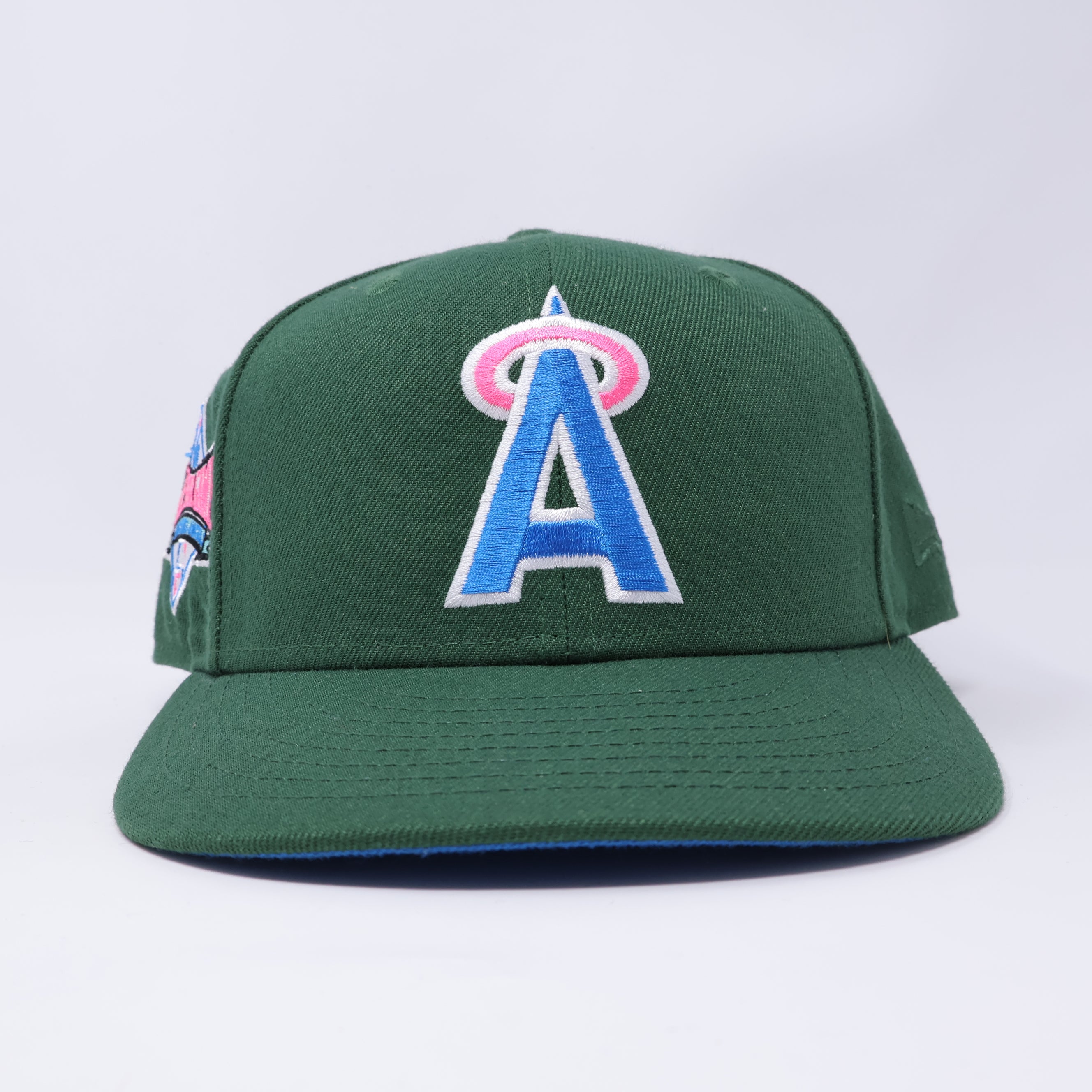 USED 3/4 Green Los Angeles Angels 1989 World Series 59fifty New Era Fitted Hat Cap