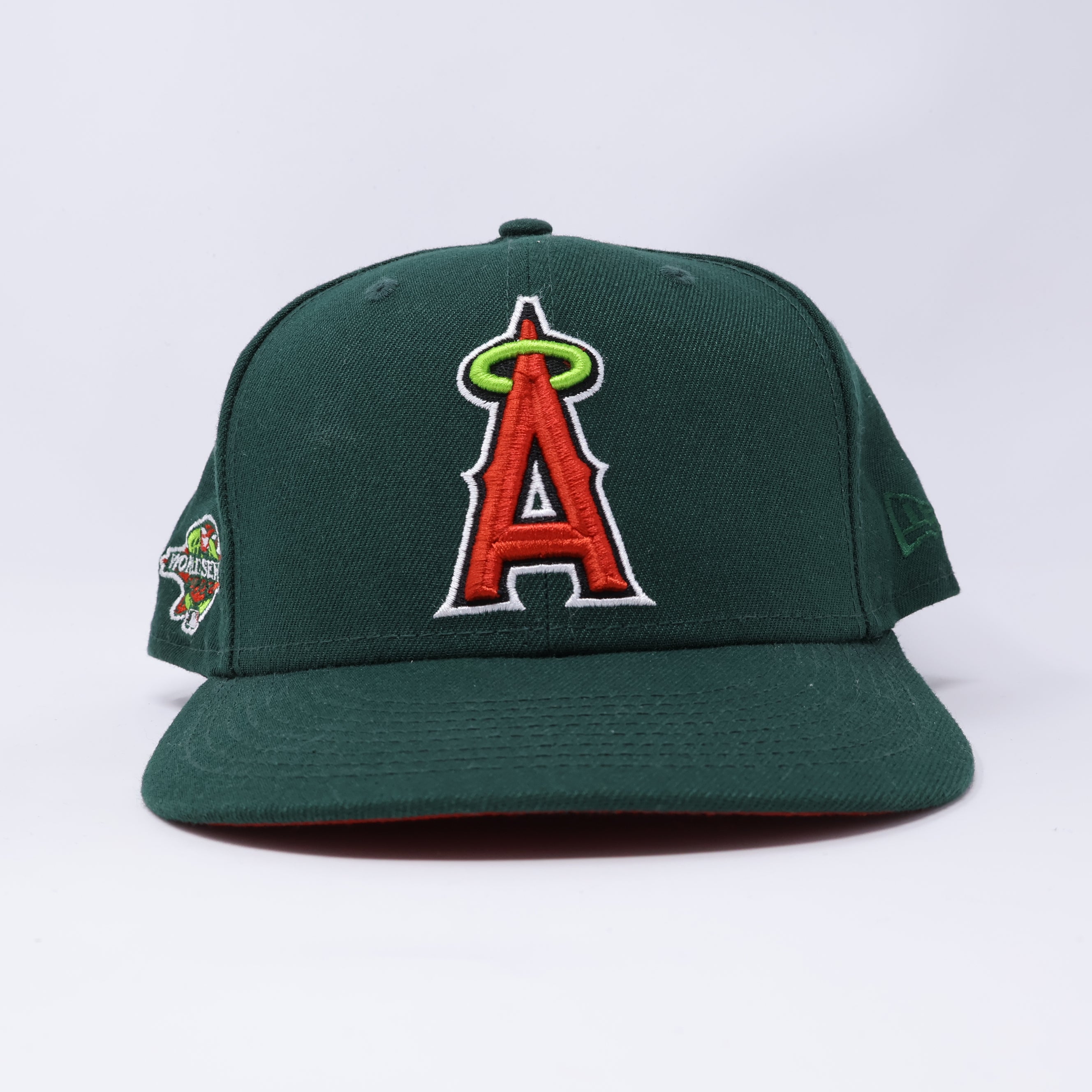 USED 3/4 Green Los Angeles Angels 2002 World Series 59fifty New Era Fitted Hat Cap