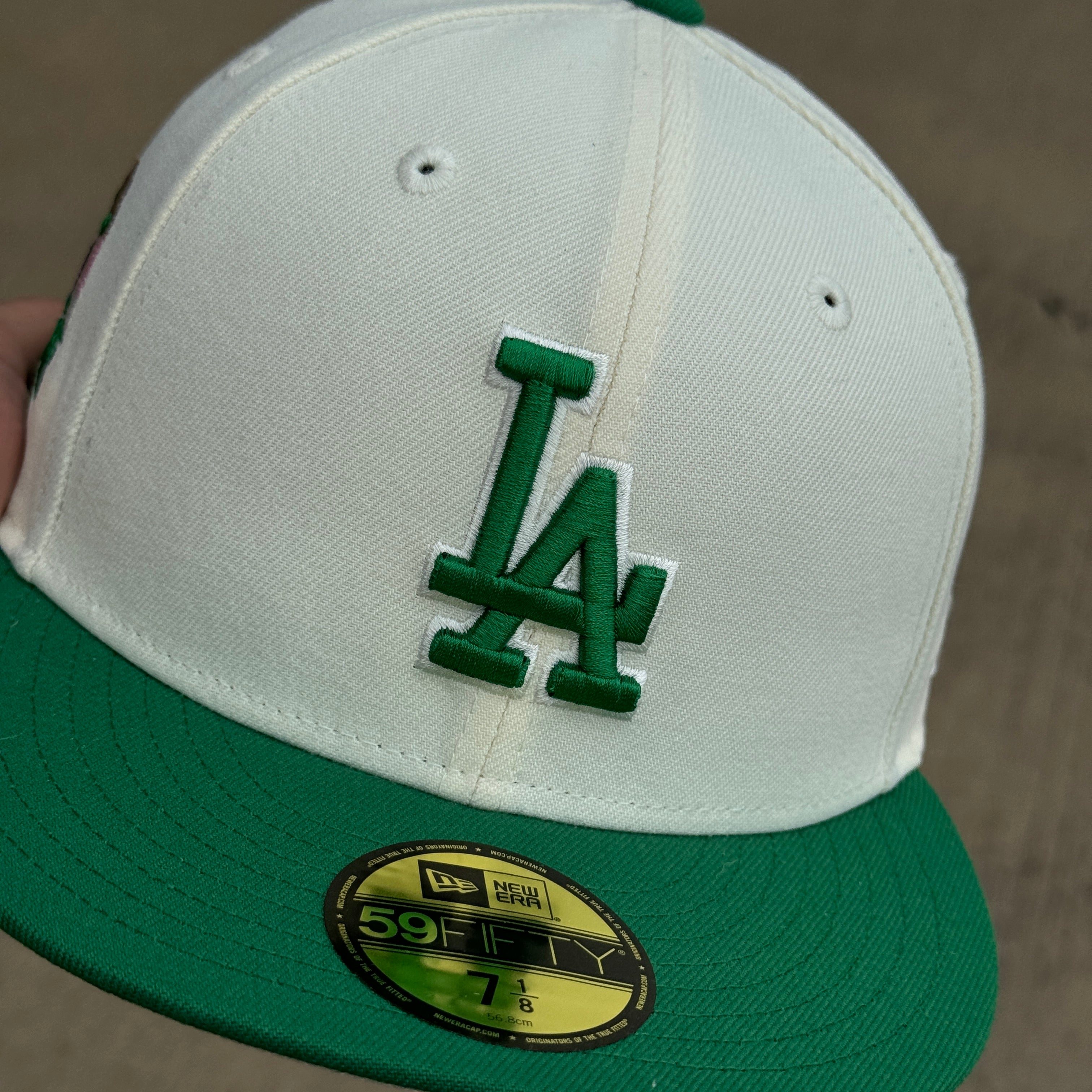 NEW 1/8 Chrome Los Angeles California Sunset Palm Tree 59FIFTY New Era Fitted Hat