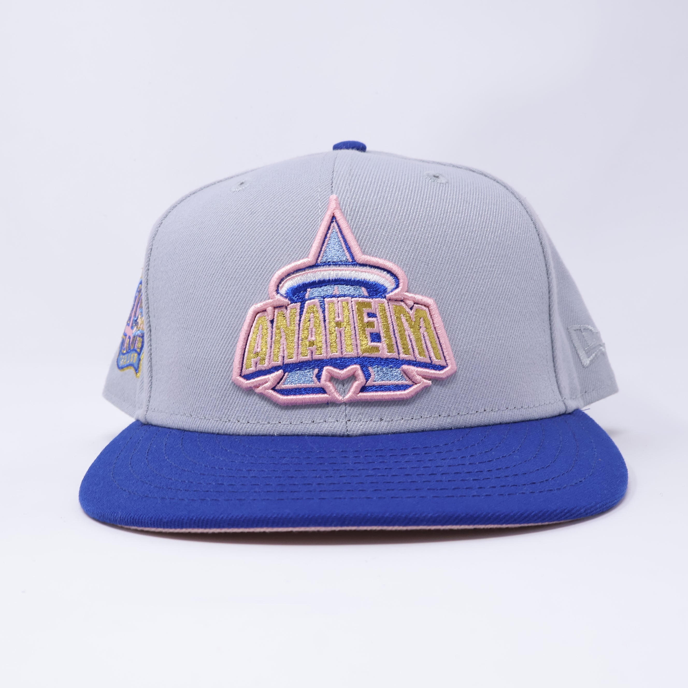 USED 3/4 Gray Los Angeles Angels 40th Season 59fifty New Era Fitted Hat Cap