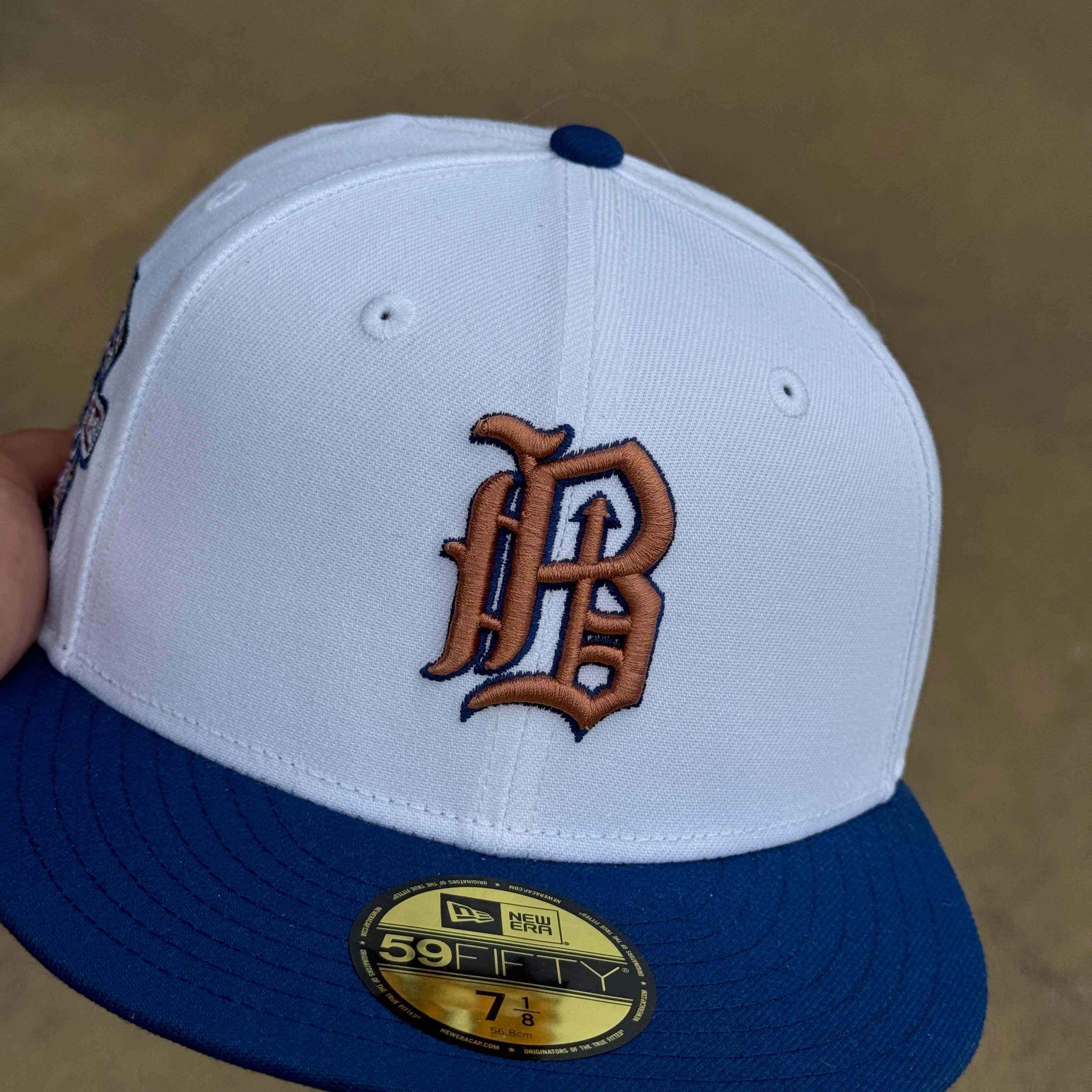 NEW 7 1/8 White Birmingham Barons 20 Years Southern League 59FIFTY New Era Fitted Hat