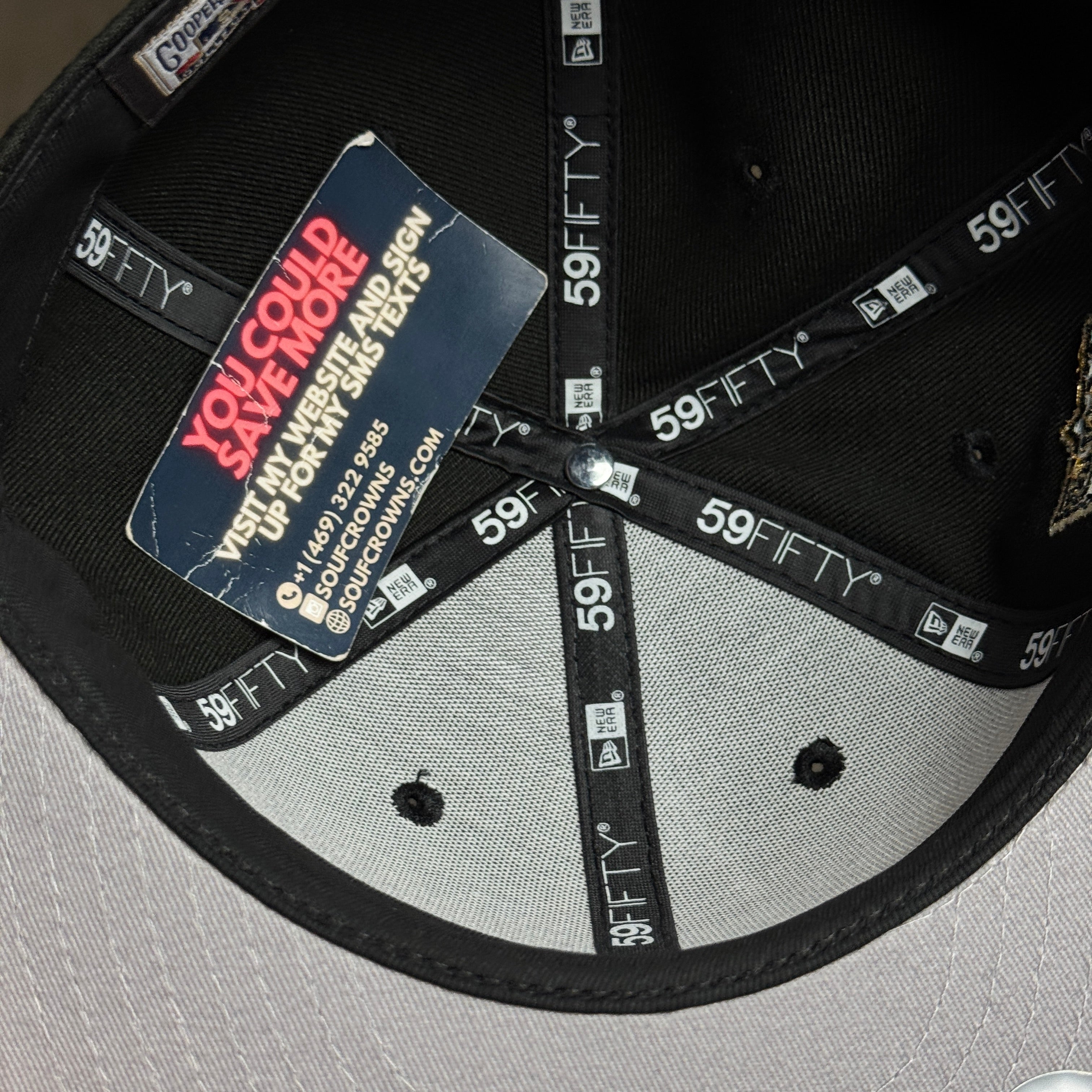 NWT 1/4 Black Florida Marlins 30th Anniversary 59fifty New Era Fitted Hat Cap