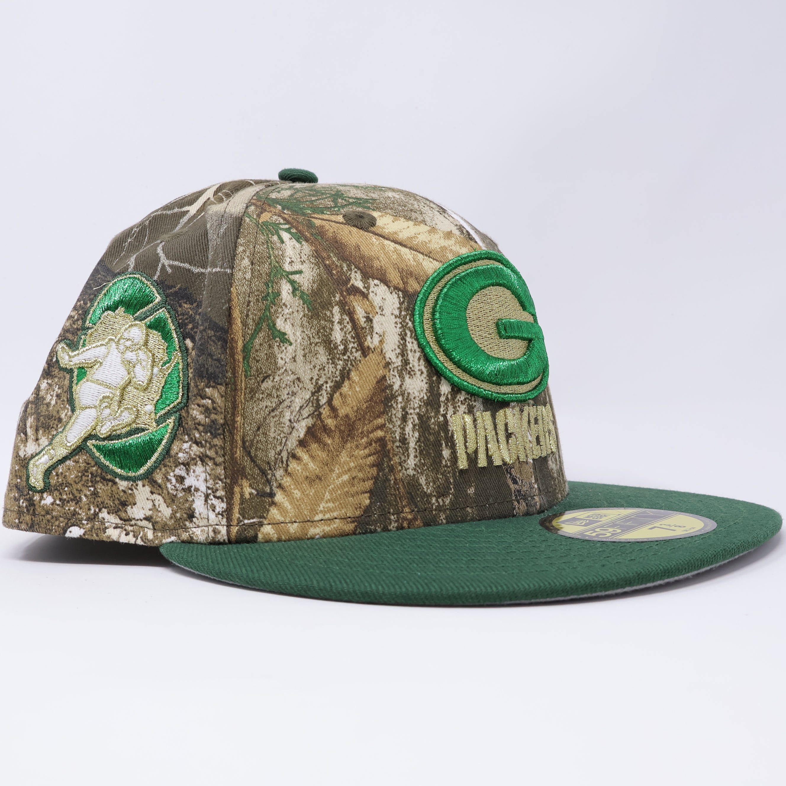 NWT 3/8 Realtree Green Bay Packers NFL 59fifty New Era Fitted Hat Cap