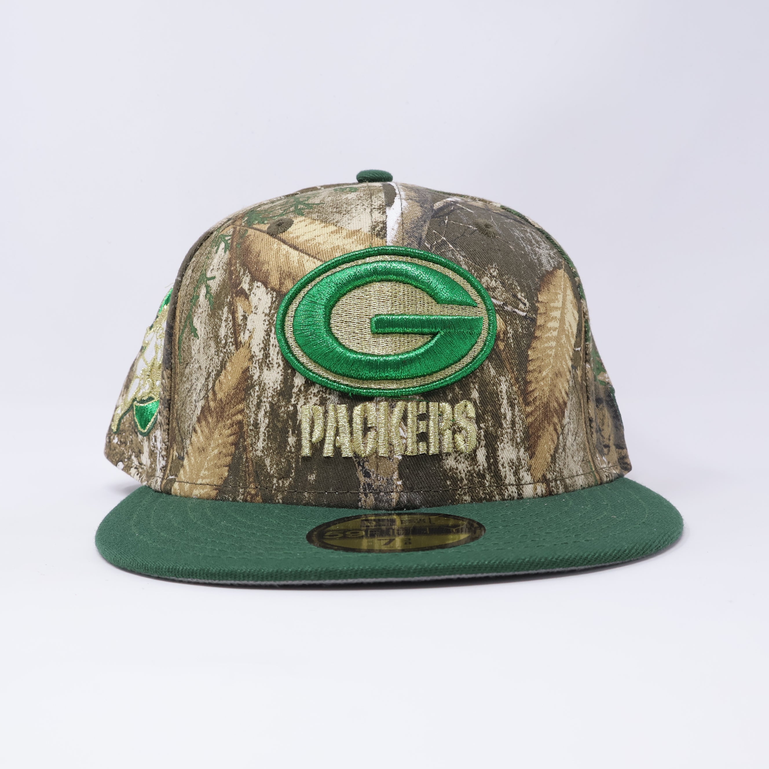 NWT 3/8 Realtree Green Bay Packers NFL 59fifty New Era Fitted Hat Cap