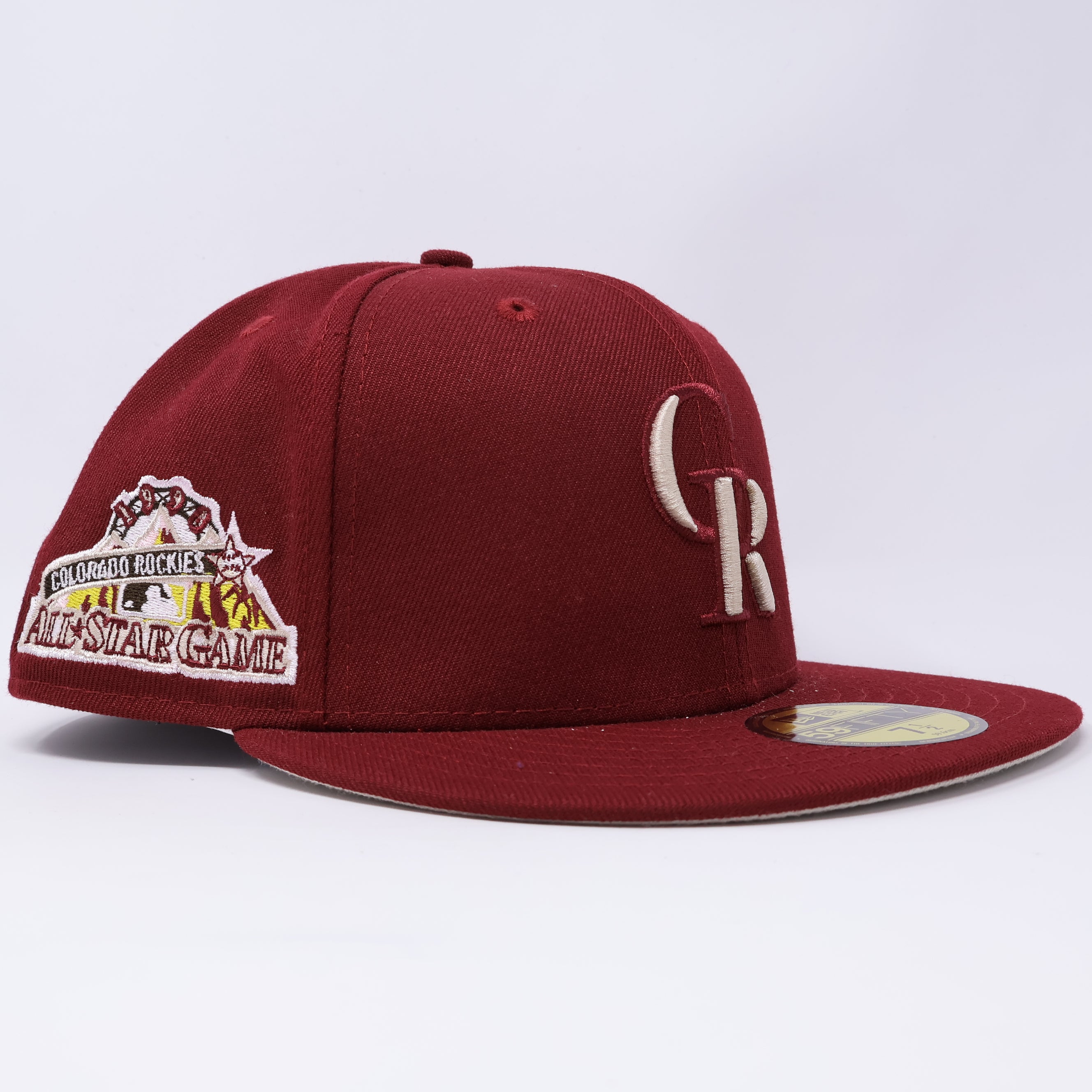 7 1/2 NEW Maroon Colorado Rockies All Star Game 59fifty New Era Fitted Cap Hat