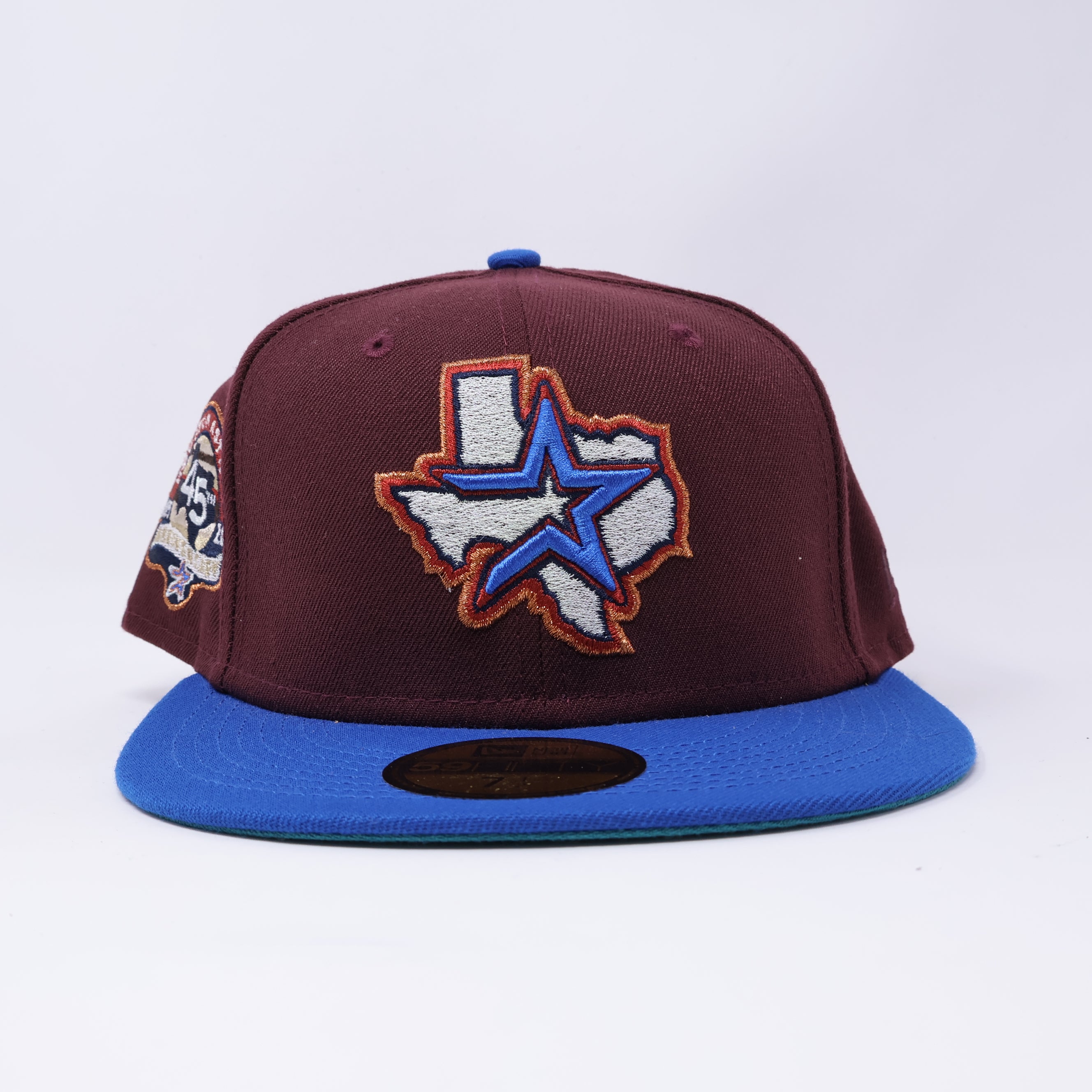 NWT 1/2 Maroon Houston Astros 45th Anniversary 59fifty New Era Fitted Hat Cap