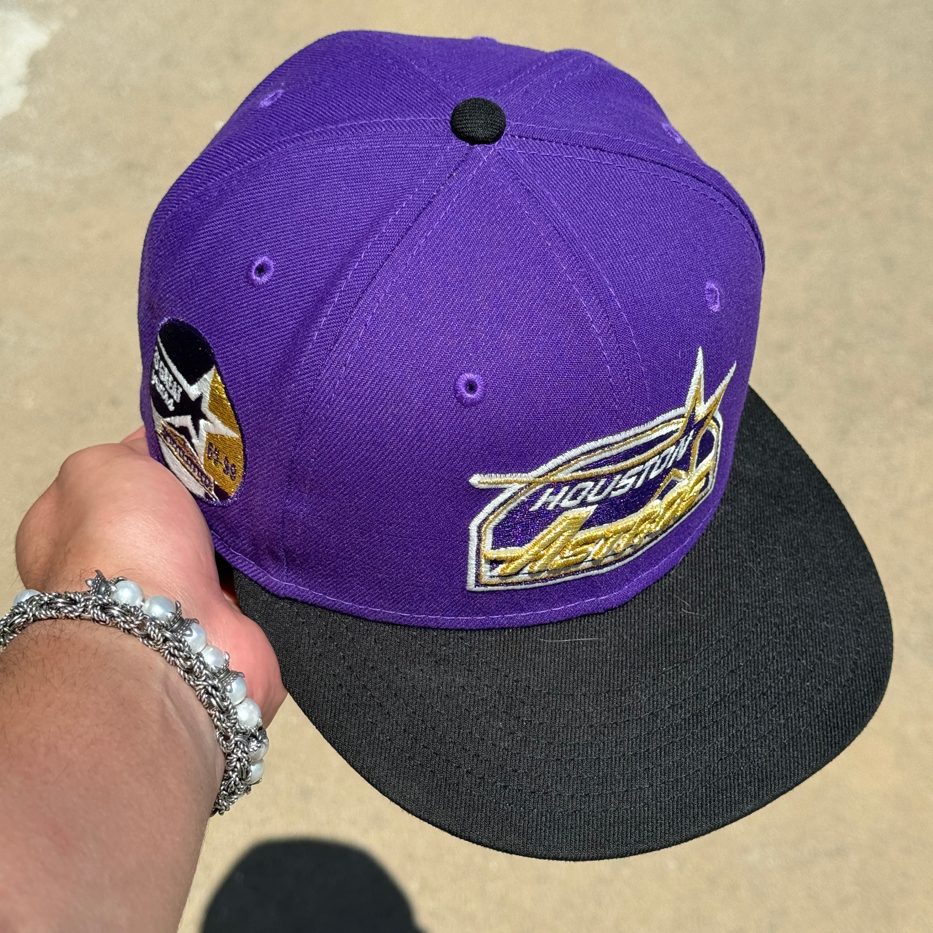 USED 1/8 Purple Houston Astros 35 Great Years Gold 59FIFTY New Era Fitted Hat