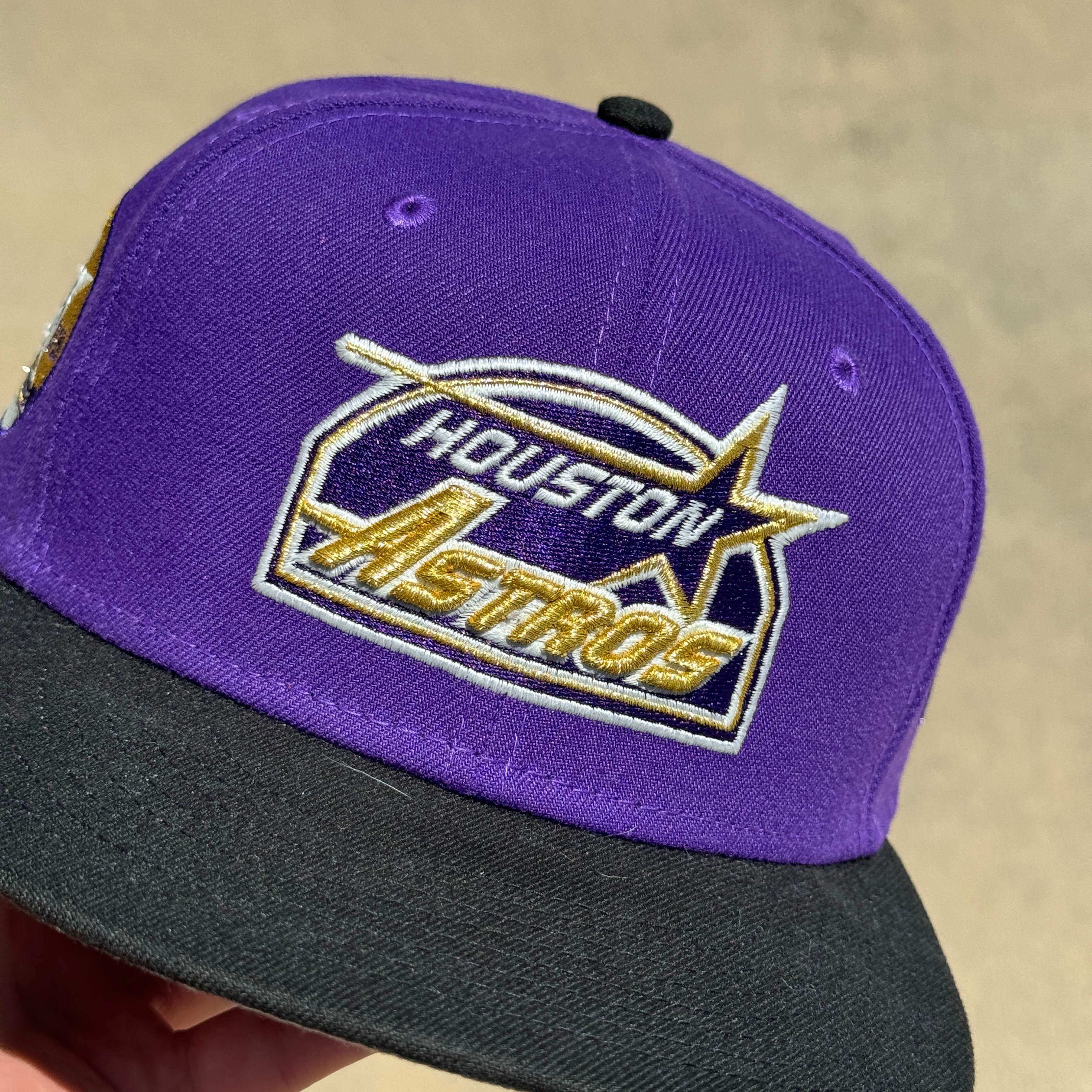 USED 1/8 Purple Houston Astros 35 Great Years Gold 59FIFTY New Era Fitted Hat