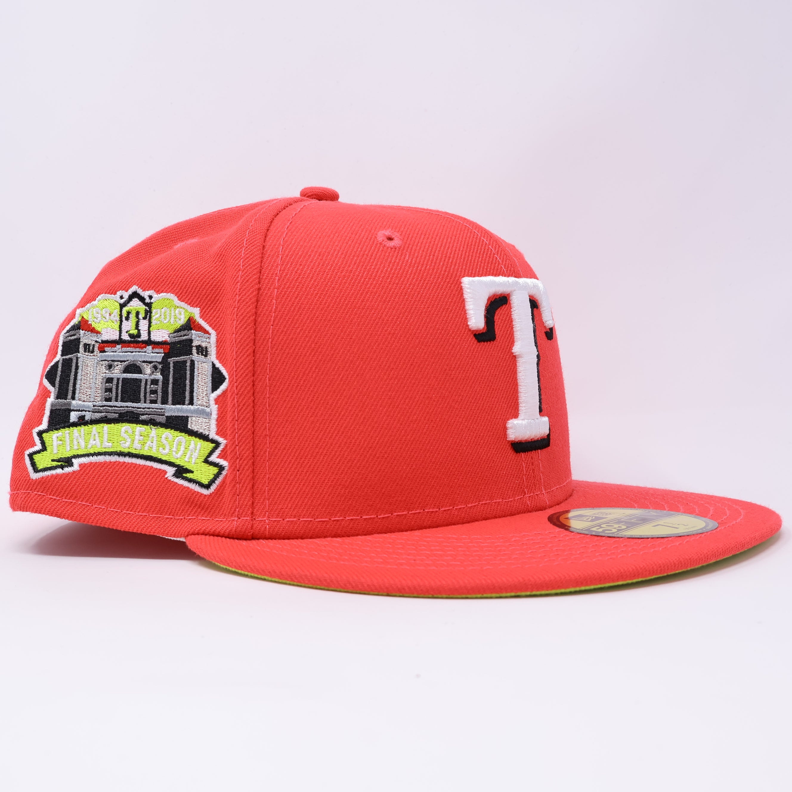 NWT 1/2 Pink Dallas Texas Rangers Final Season 59fifty New Era Fitted Hat Cap