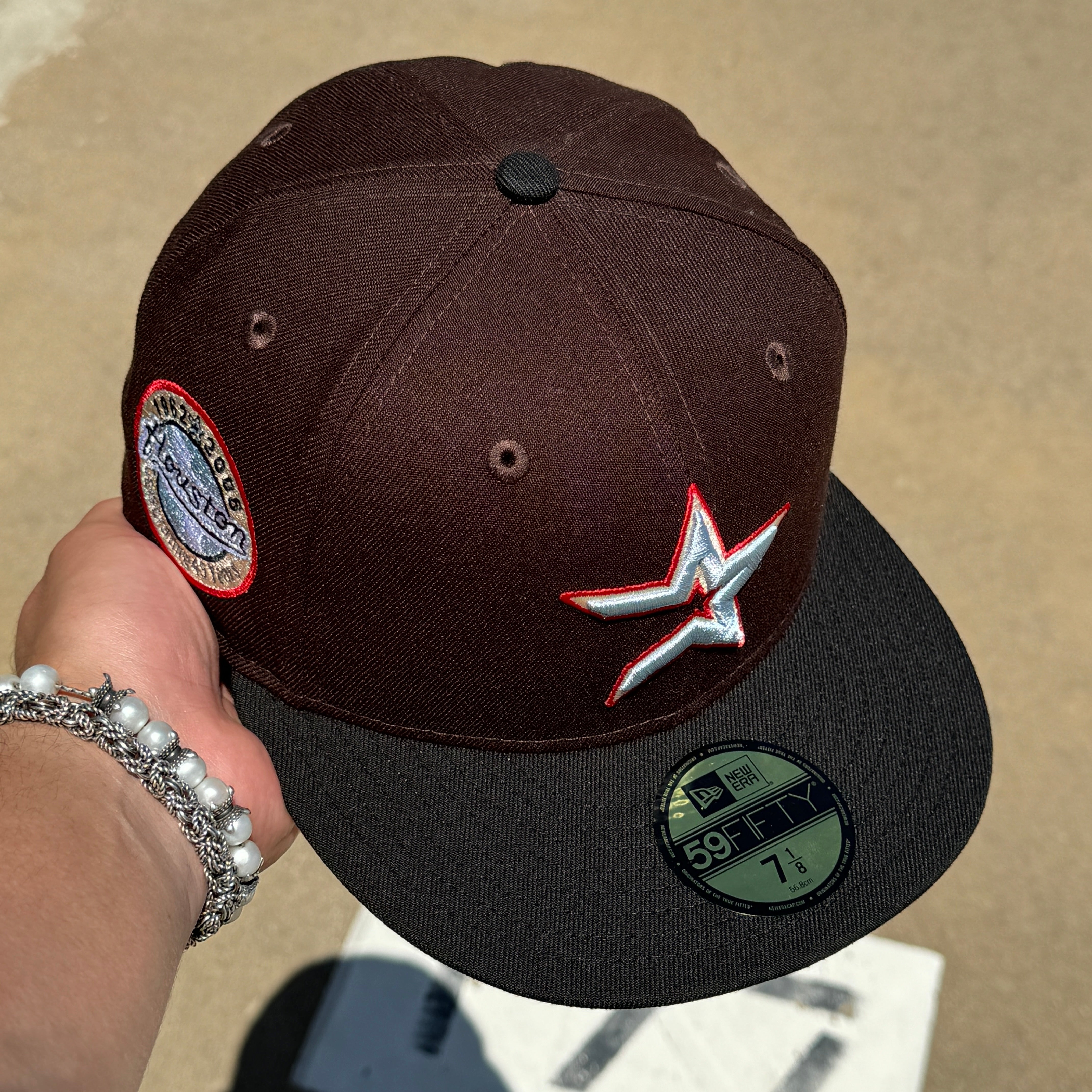 NEW 1/8 Brown Houston Astros Celebrating 45 Years 59FIFTY New Era Fitted Hat