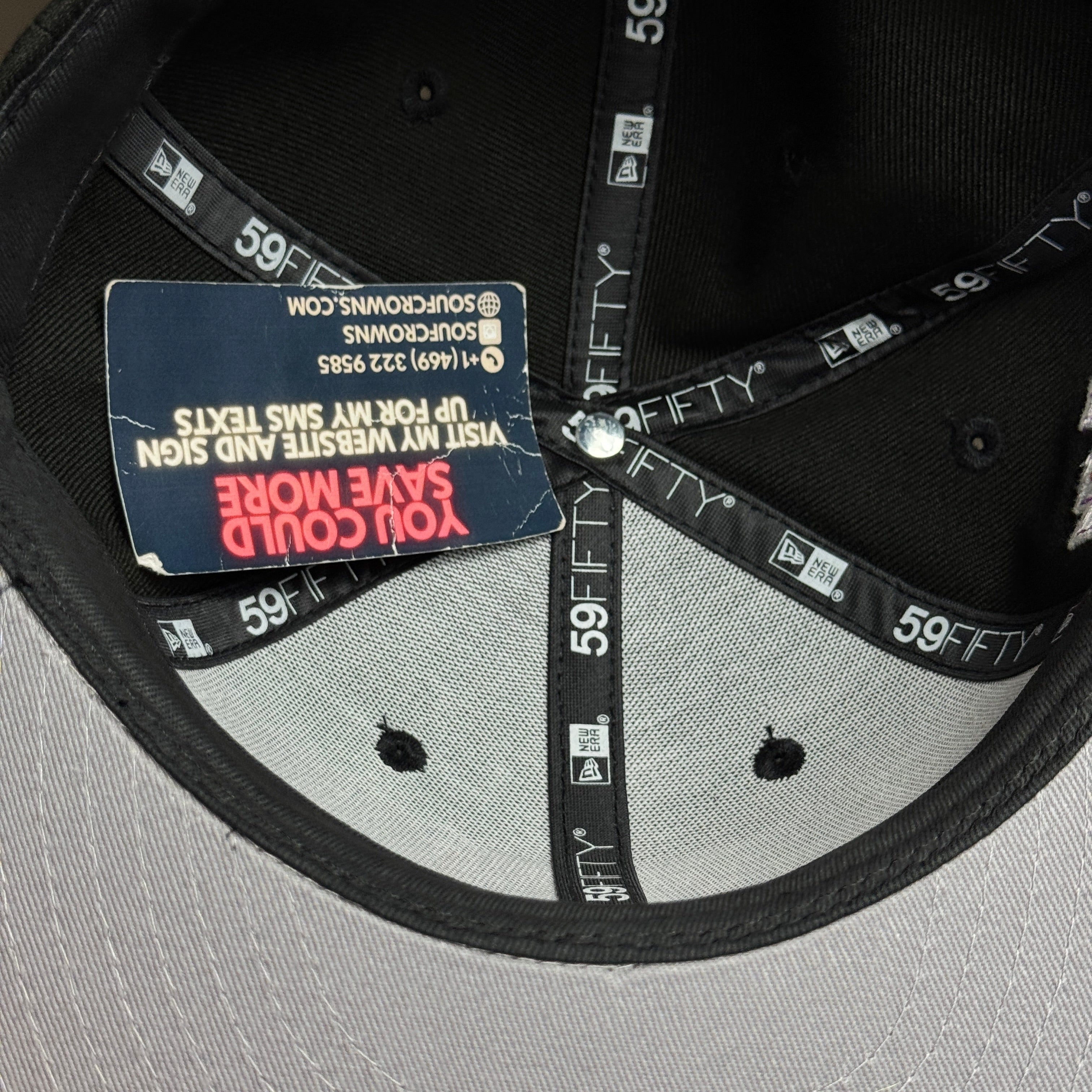 NWT 1/4 Black Dallas Texas Rangers 40th Anniversary 59fifty New Era Fitted Hat Cap