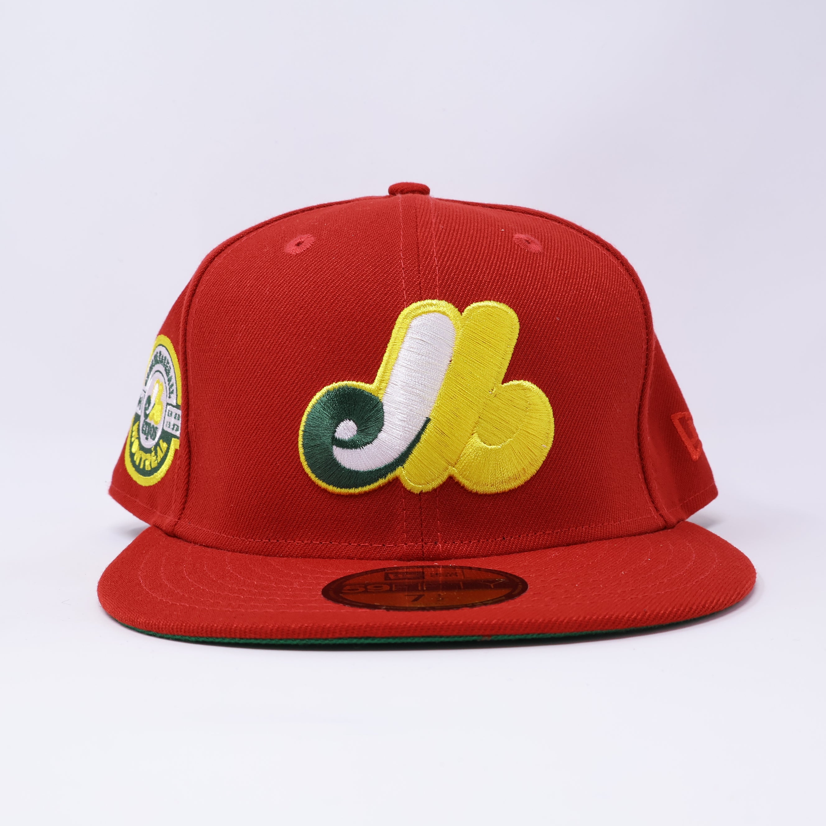 NWT 1/2 Red Montreal Expos Club De Baseball 59fifty New Era Fitted Hat Cap