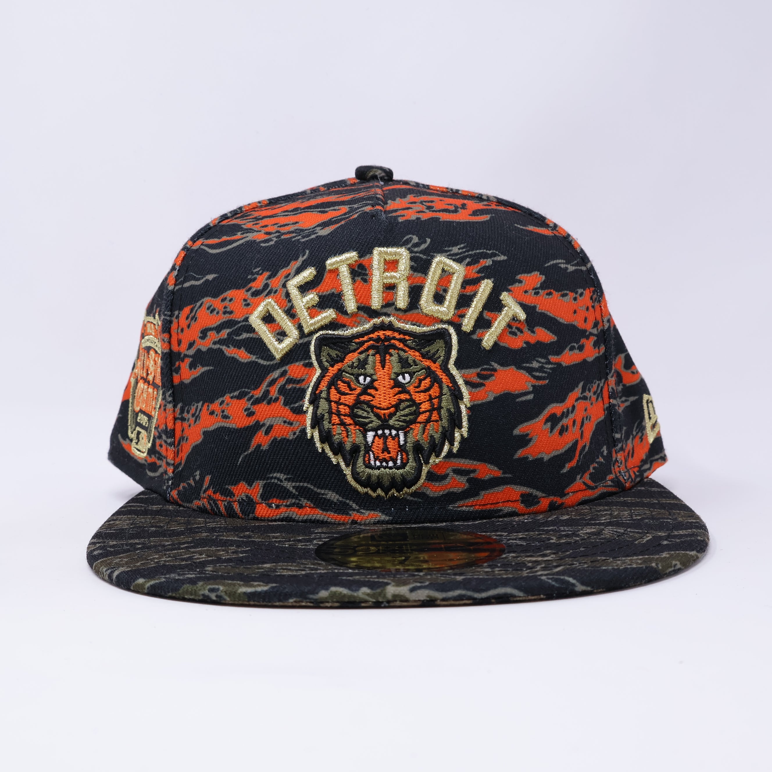 NWT 1/2 Orange Camo Detroit Tigers 2005 All Star Game 59fifty New Era Fitted Hat Cap