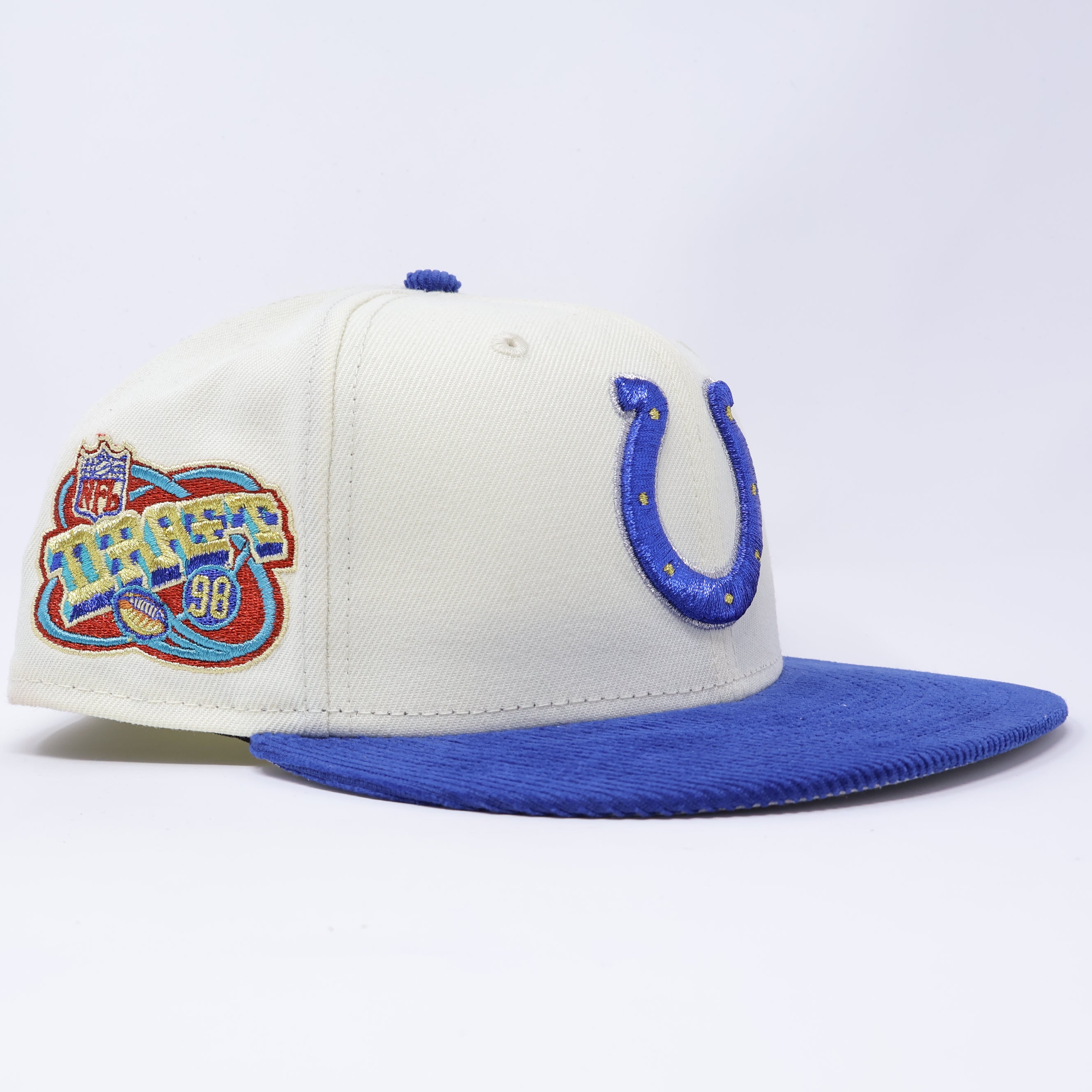 NWT 1/2 Chrome Indianapolis Colts NFL 59fifty New Era Fitted Hat Cap
