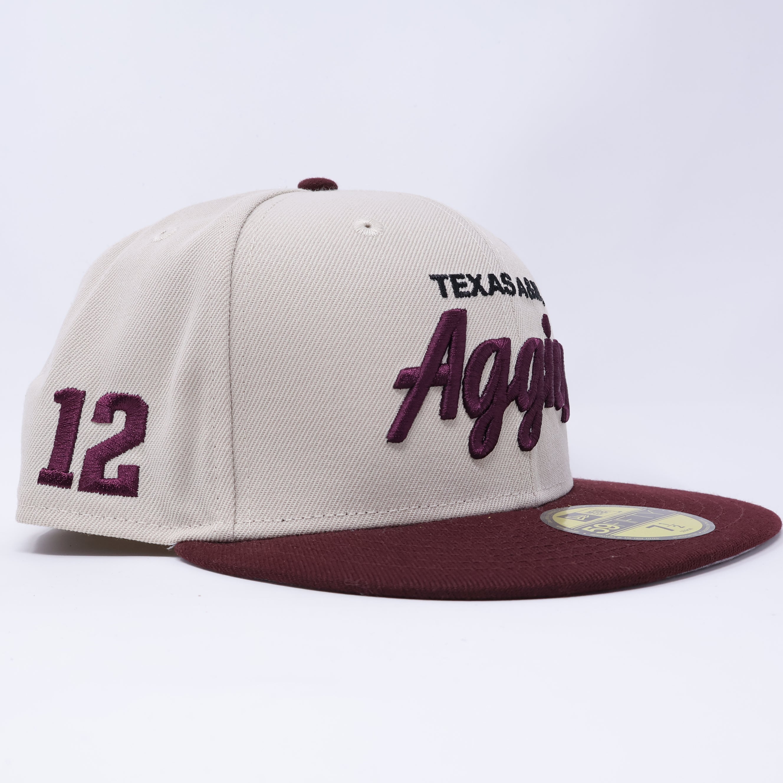 NWT Stone Texas A&M Aggies Football College 59fifty New Era Fitted Hat Cap