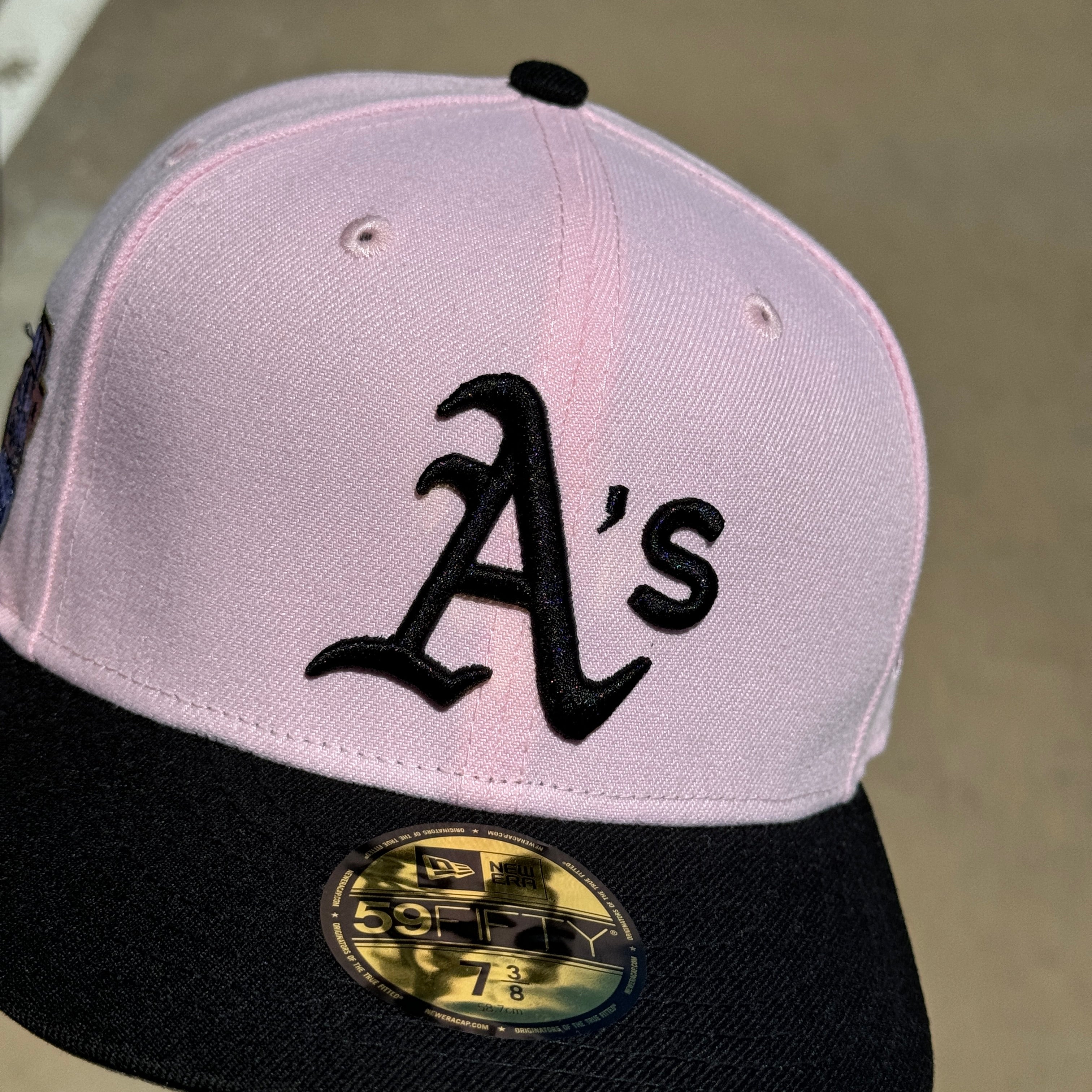 USED 3/8 Pink Oakland Athletics 1929 World Series 59FIFTY New Era Fitted Hat