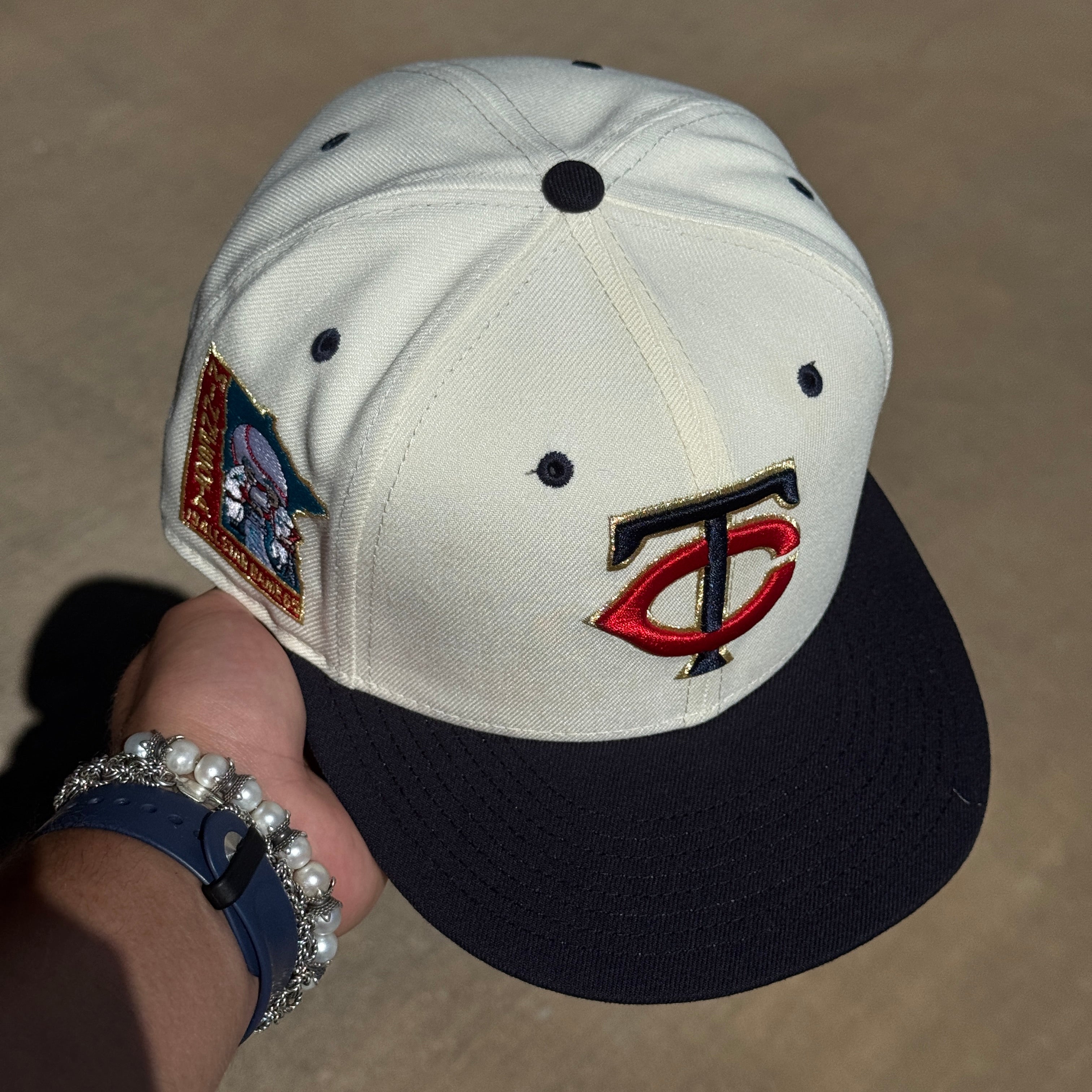 USED 5/8 Chrome Minnesota Twins 1965 All Star Game 59fifty New Era Fitted Hat Cap