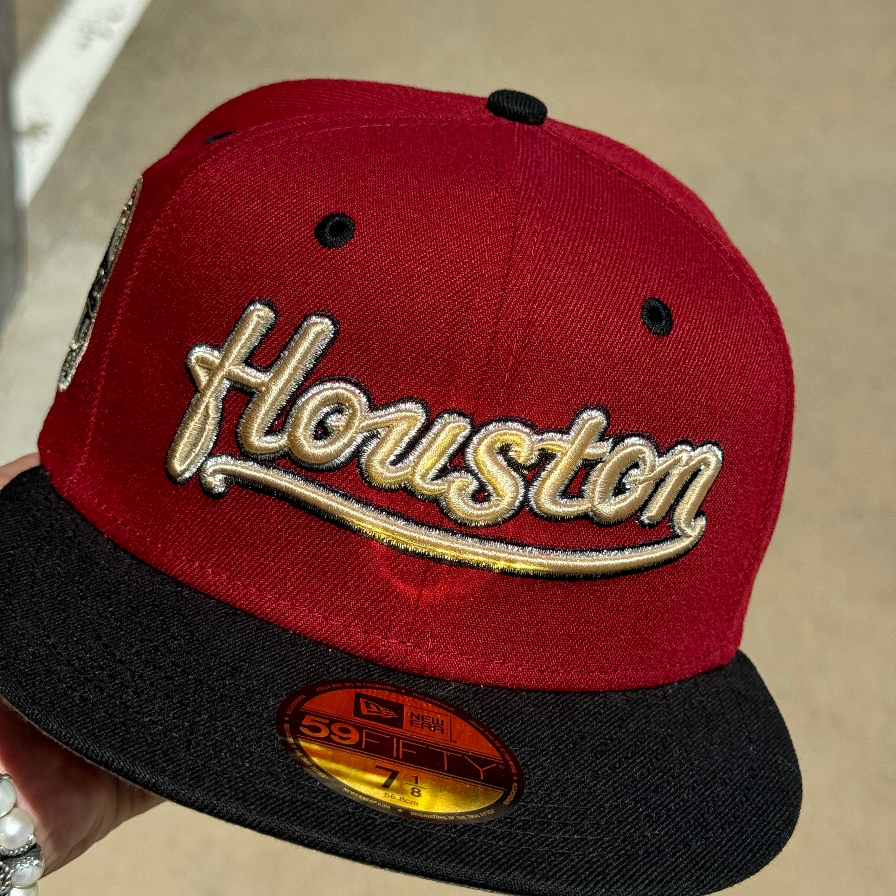 NEW 7 1/8 Brick Red Houston Astros Celebrating 45 Years 59FIFTY New Era Fitted Hat