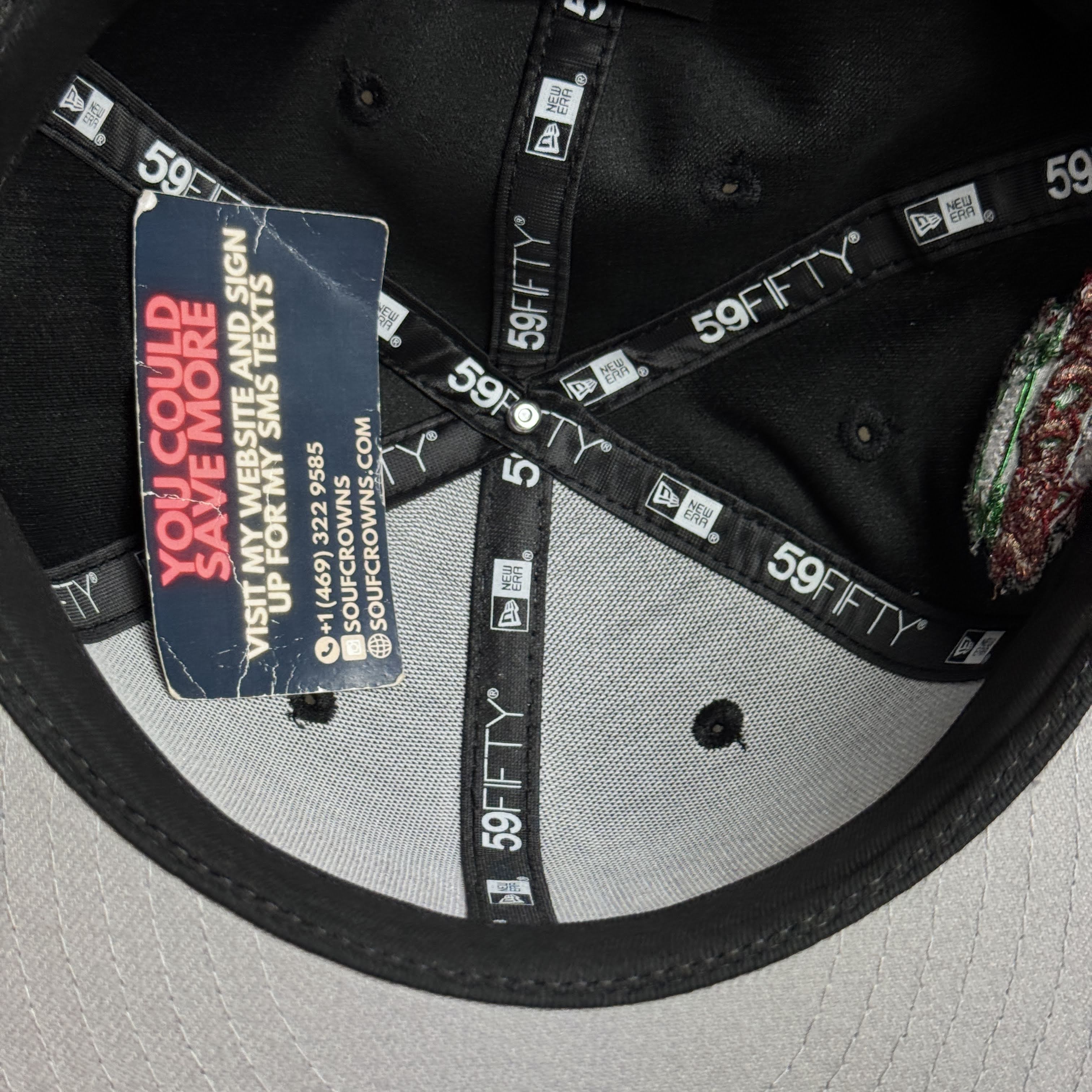 NWT 1/4 Black Camo Cleveland Indians Jacobs Field 59fifty New Era Fitted Hat Cap