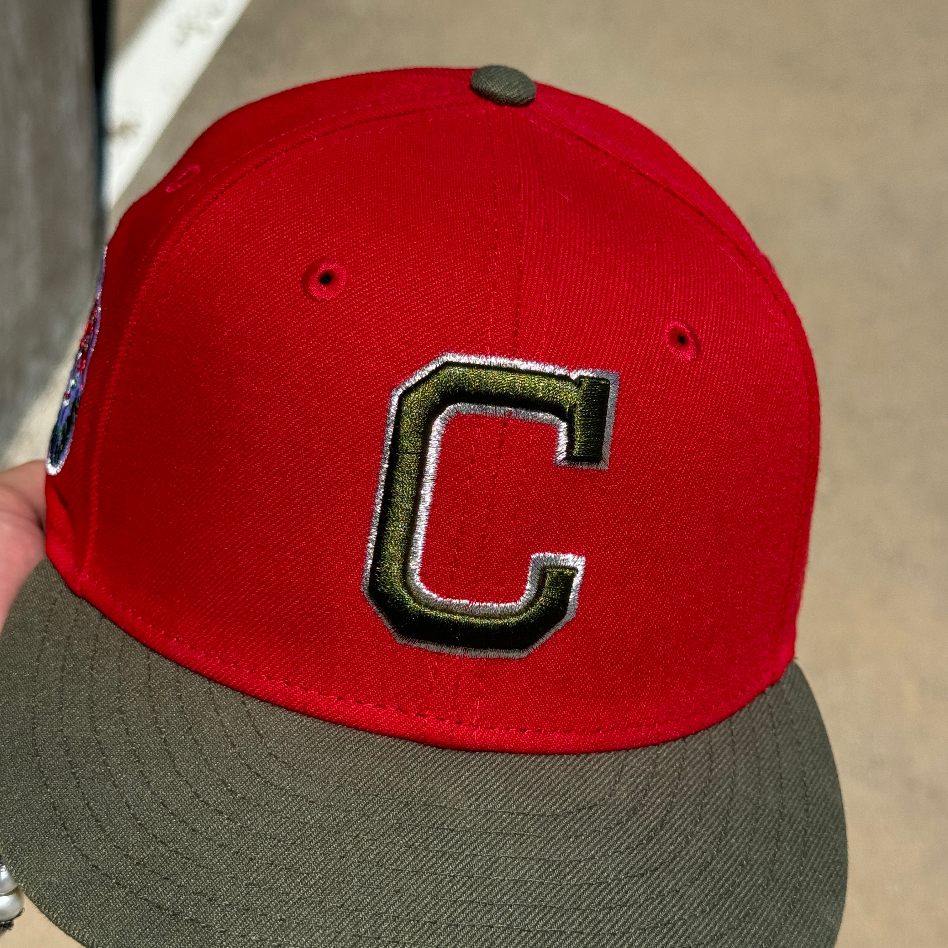 USED 1/8 Red Cleveland Indian 1981 All Star Game Hatclub 59FIFTY New Era Fitted Hat
