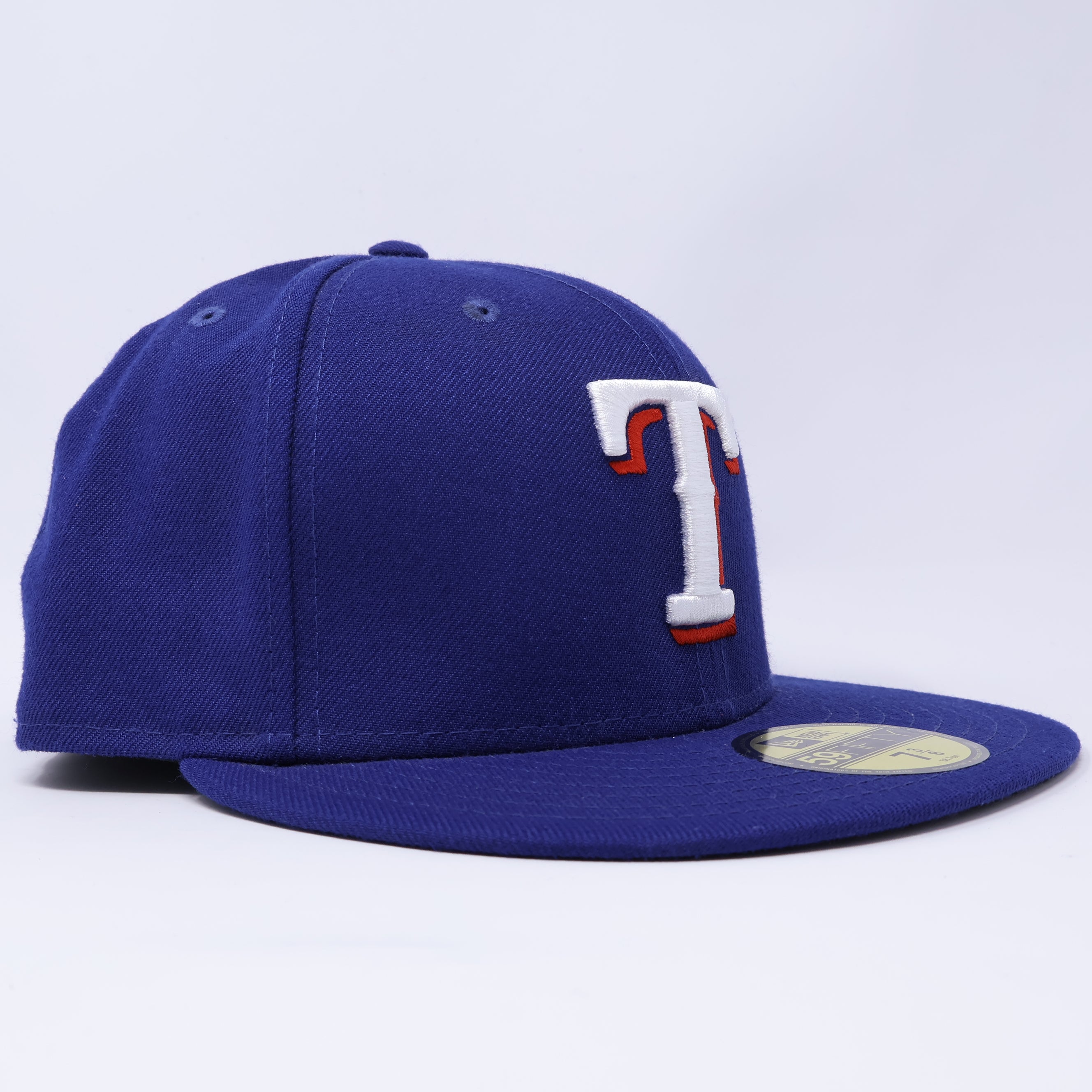 NWT 3/8 Blue Dallas Texas Rangers On-Field 59fifty New Era Fitted Hat Cap