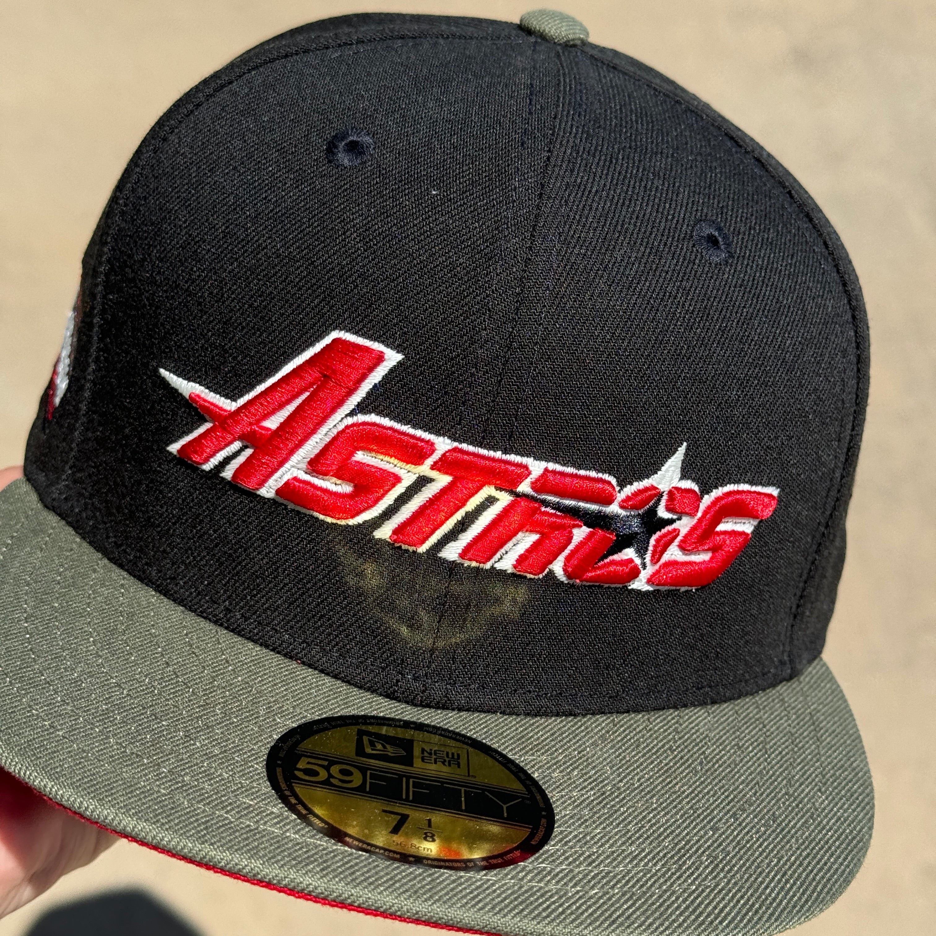 NEW 7 1/8 Black Houston Astros Astrodome The Original 59FIFTY New Era Fitted Hat