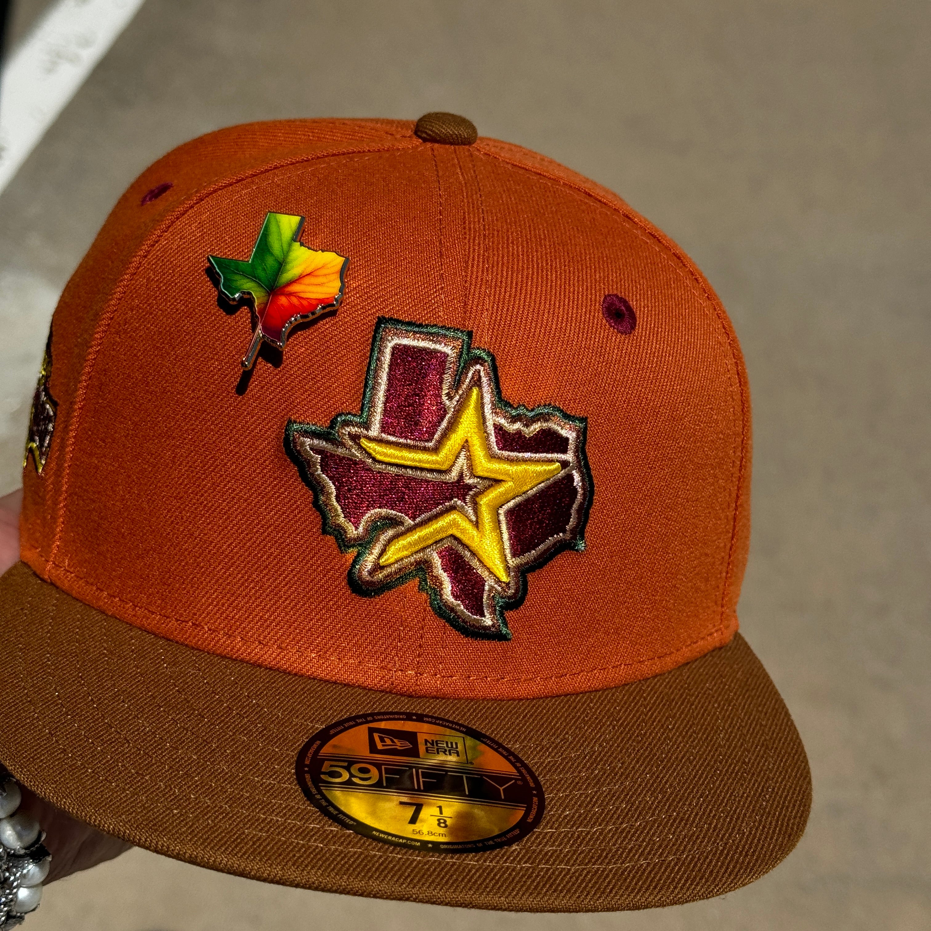 NEW 7 1/8 Rust Orange Houston Astros All Star Game 59FIFTY New Era Fitted Hat