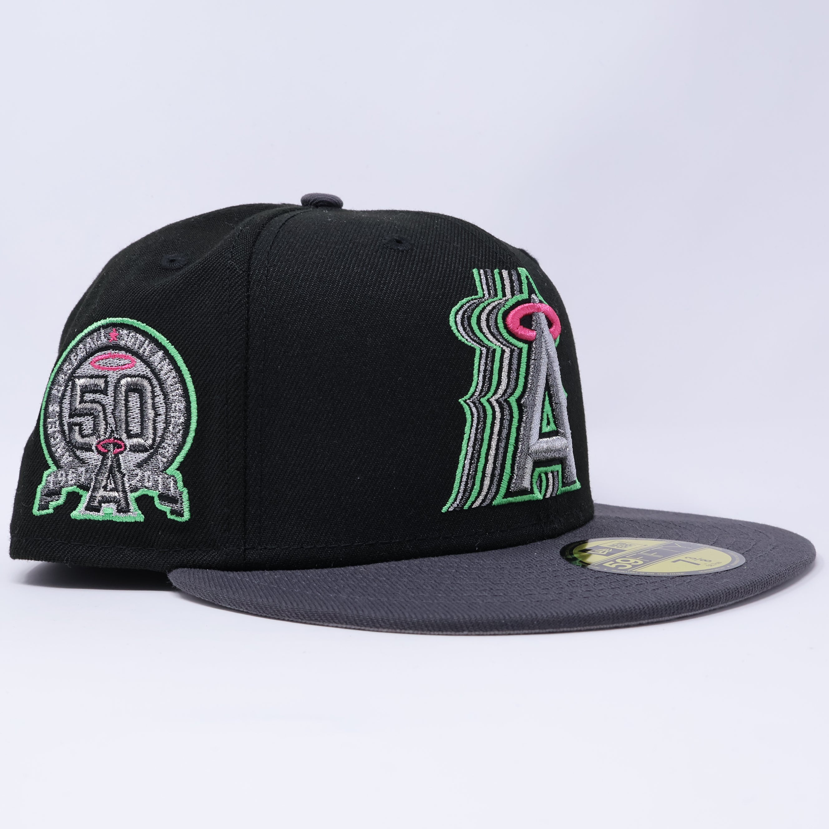 NEW Los Angeles Angels Anaheim 50th Anniversary Capsule 59fifty New Era Fitted Hat Cap