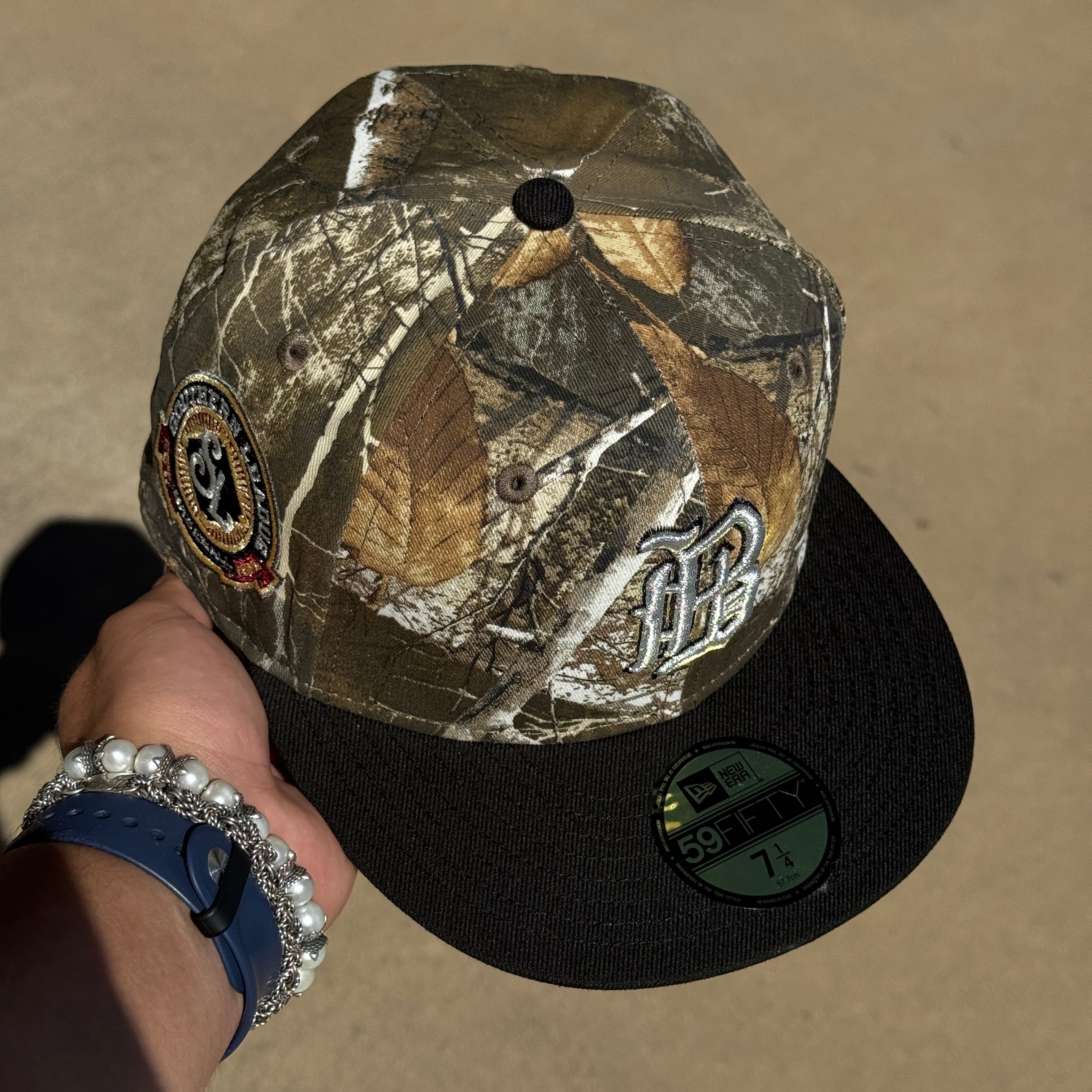 NWT 1/4 Camo Realtree Birmingham Barons Southern League 59fifty New Era Fitted Hat Cap