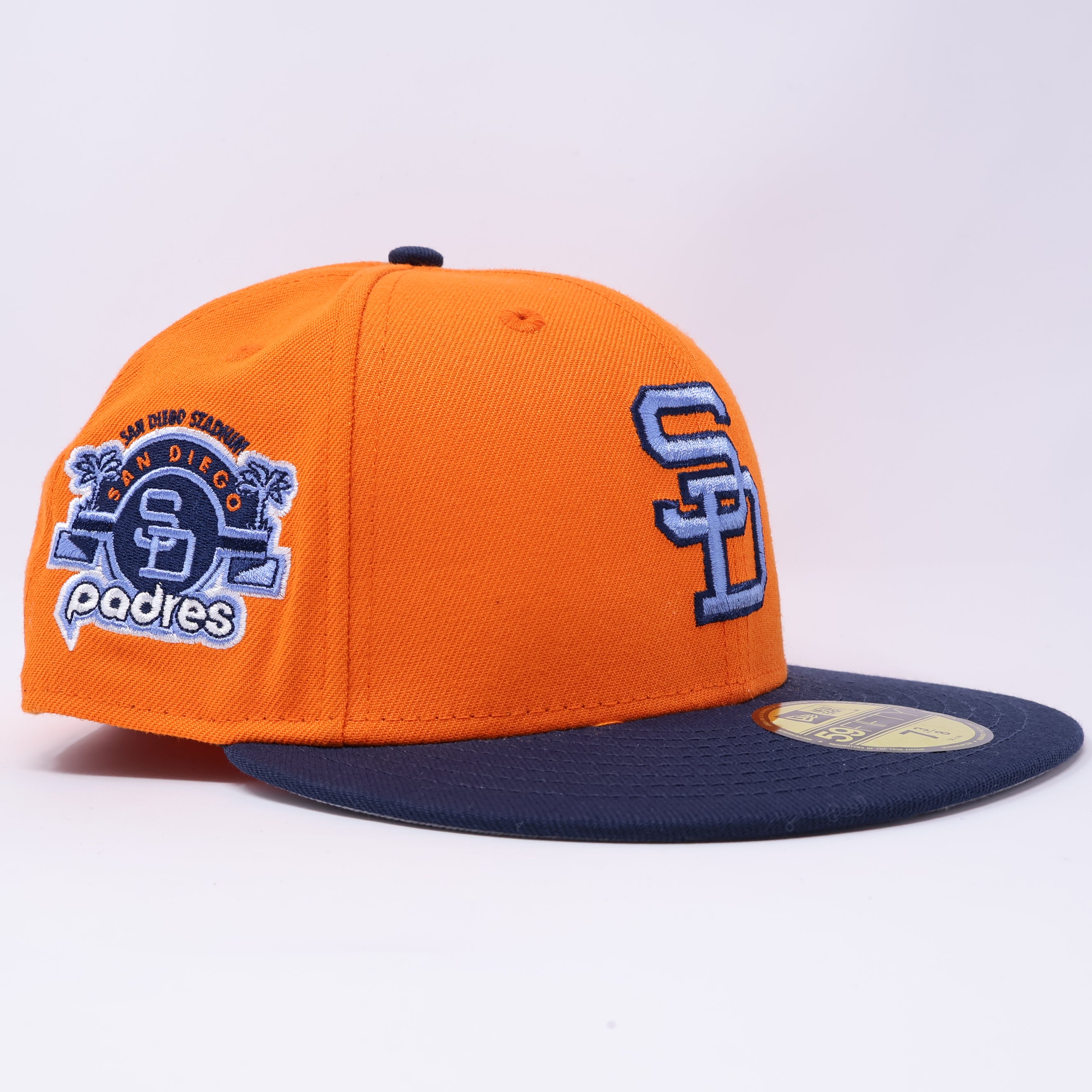 NWT 3/8 Orange San Diego Padres Stadium 59fifty New Era Fitted Hat Cap