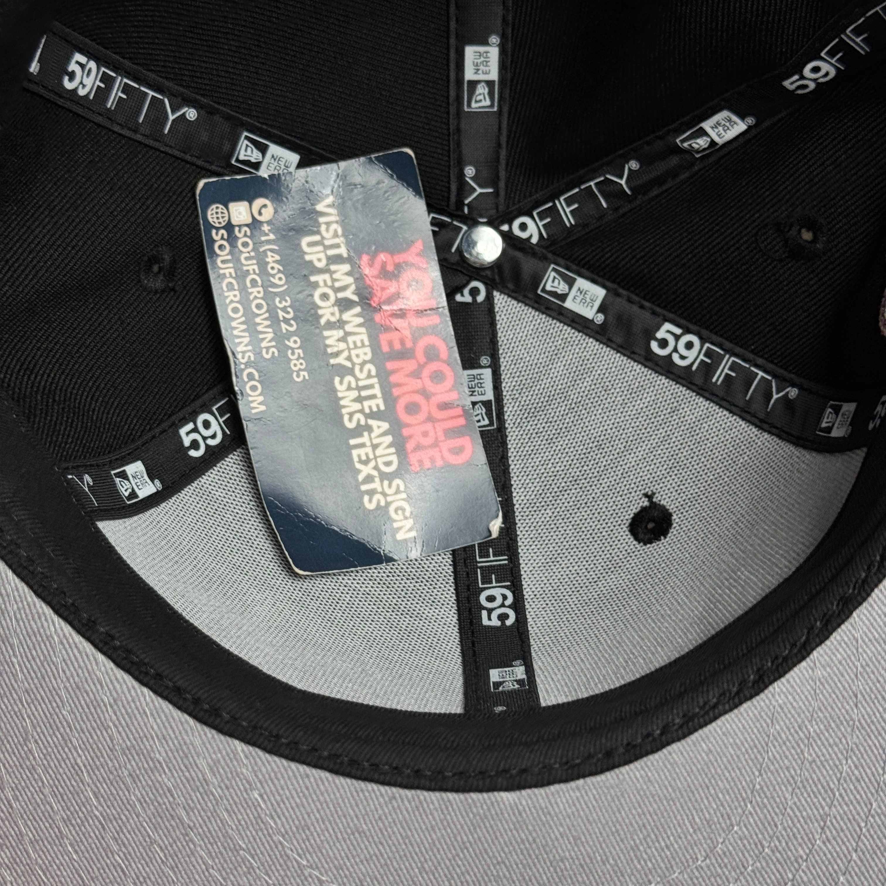 NWT 1/4 Black Dallas Texas Rangers Final Season 59fifty New Era Fitted Hat Cap