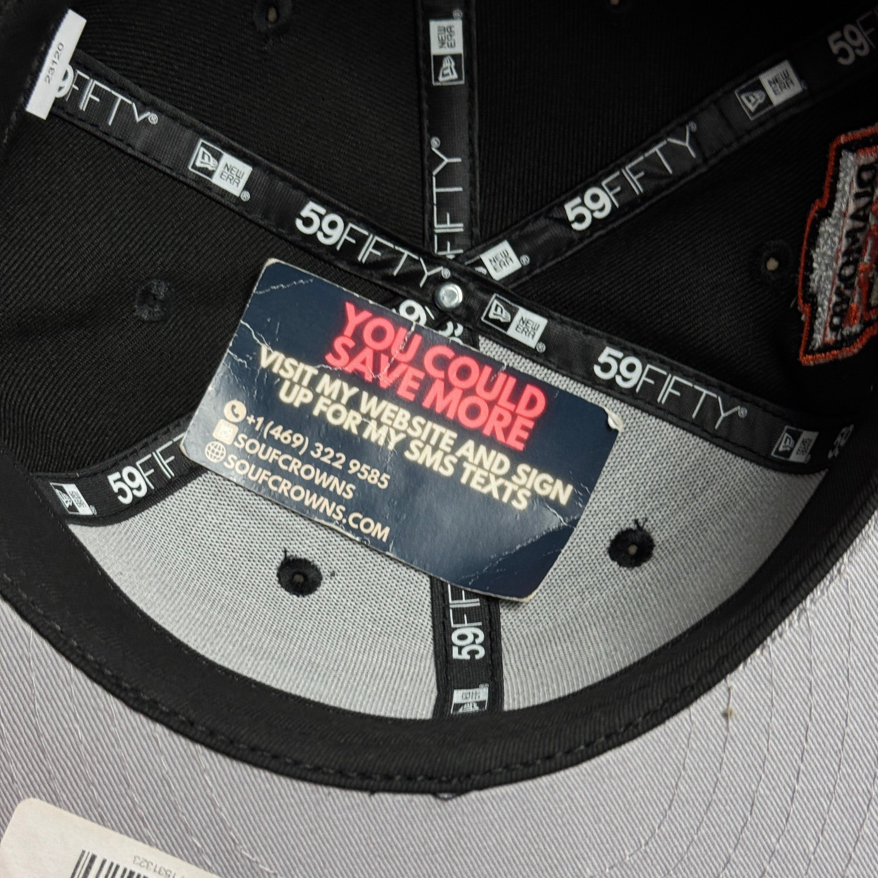 NWT 1/4 Black Arizona Diamondbacks 1998 Inaugural Season 59fifty New Era Fitted Hat Cap 1