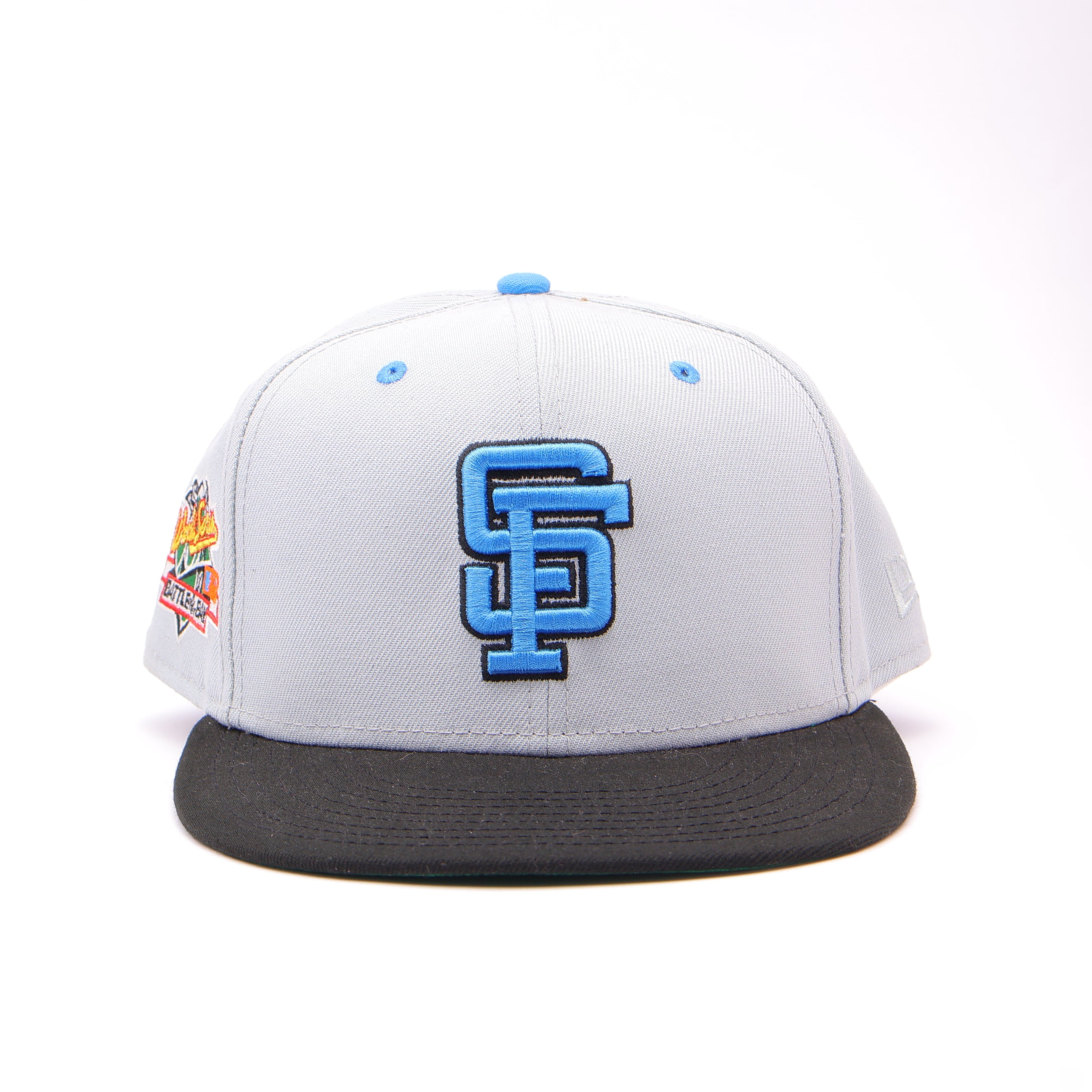 USED 8 Gray San Francisco Giants 1989 World Series 59fifty New Era Fitted Hat Cap