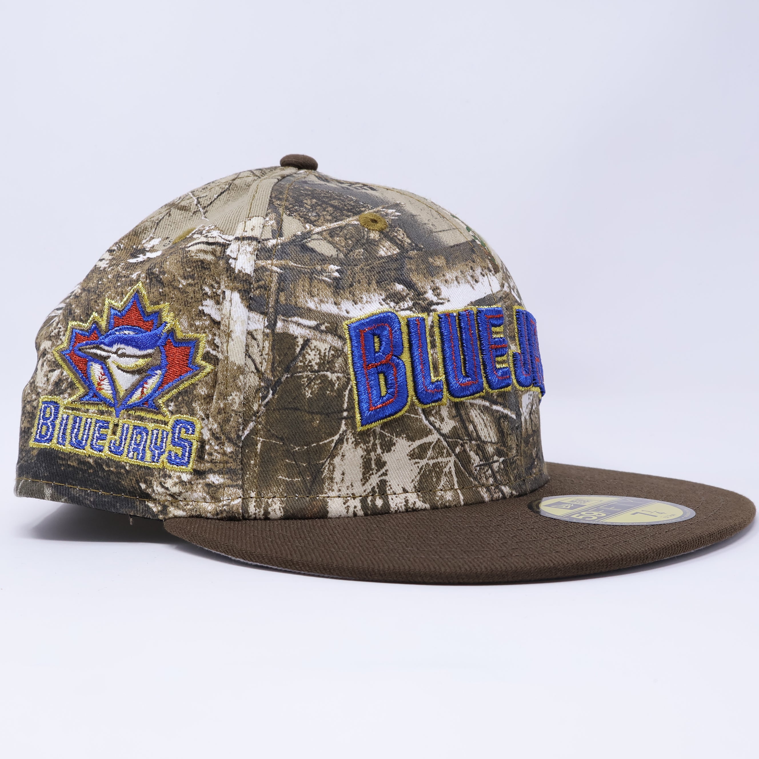 NWT 1/4 Realtree Toronto Blue Jays Bird Leaf 59fifty New Era Fitted Hat Cap