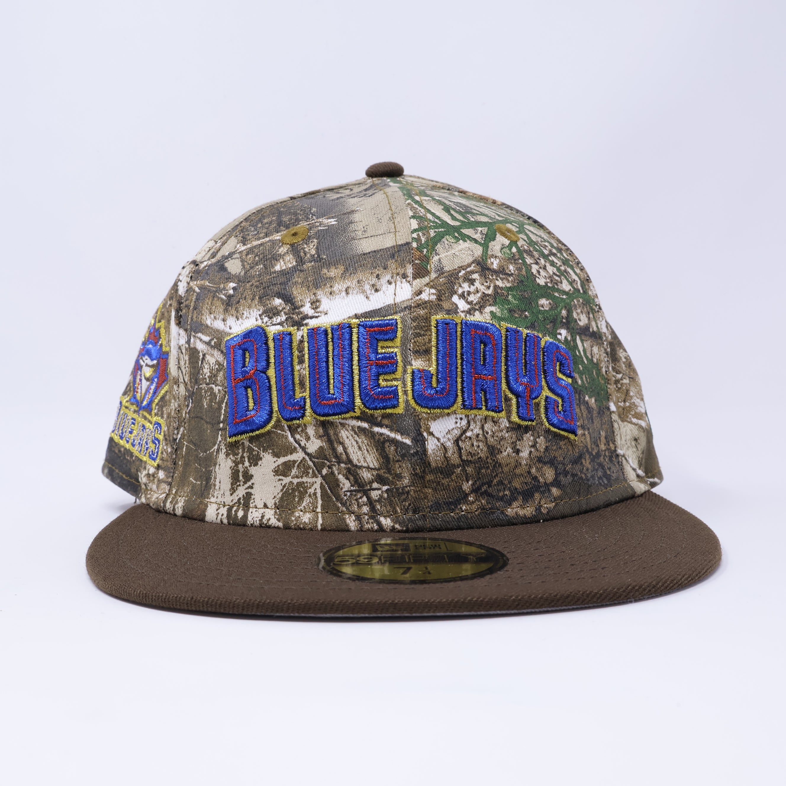 NWT 1/4 Realtree Toronto Blue Jays Bird Leaf 59fifty New Era Fitted Hat Cap
