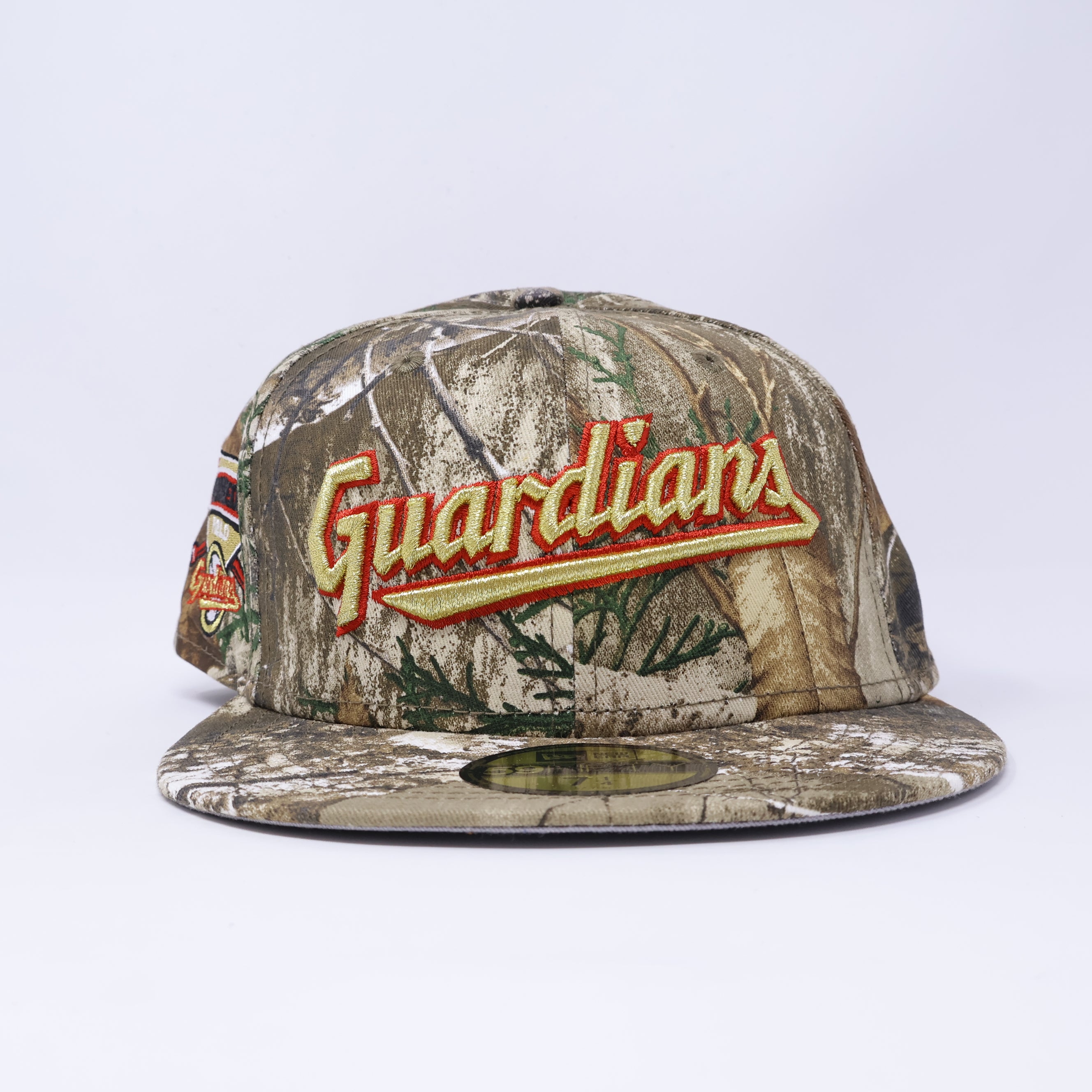 NWT 1/4 Realtree Cleveland Guardians Progressive Field 59fifty New Era Fitted Hat Cap
