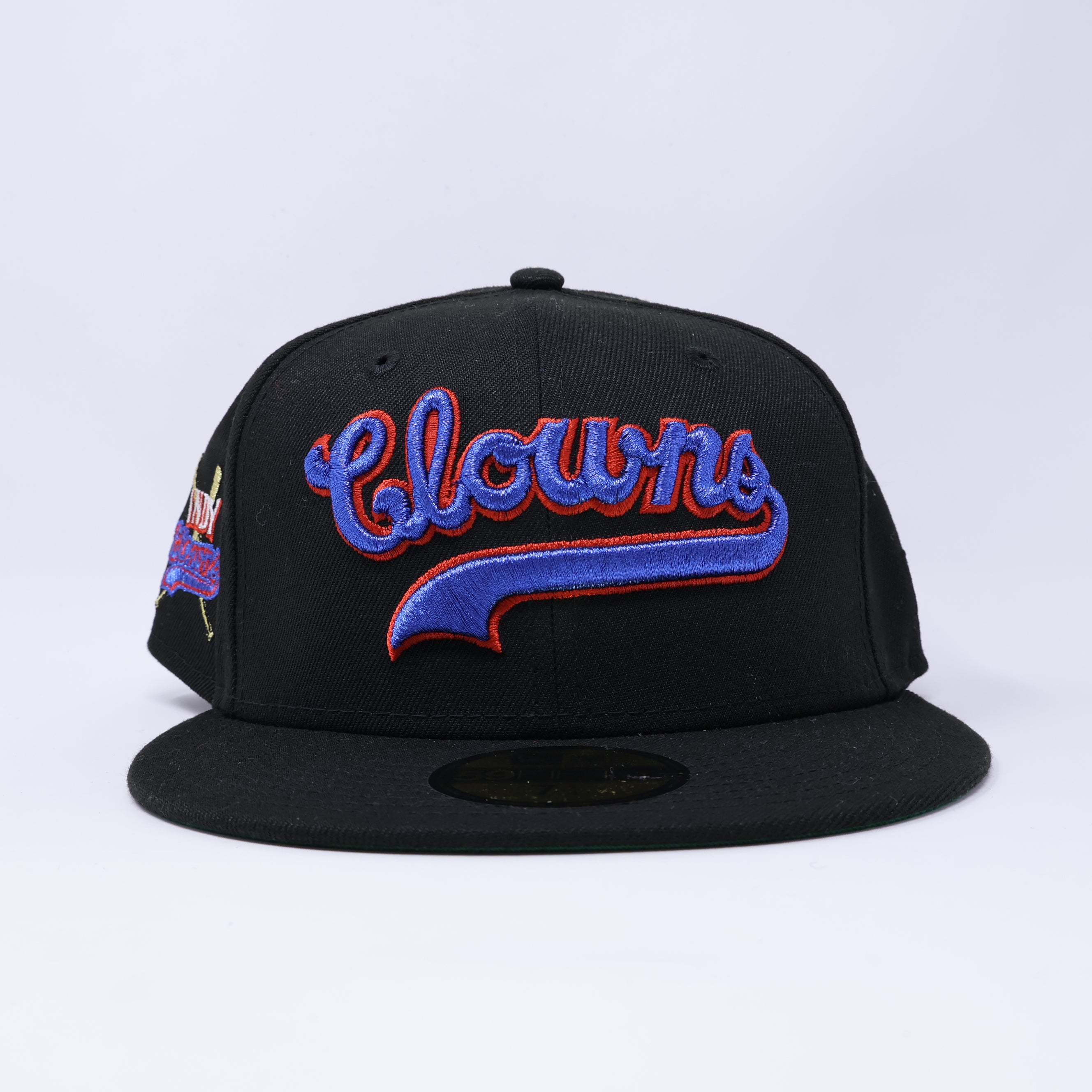 NWT 1/4 Black Indianapolis Clowns Negro League 59fifty New Era Fitted Hat Cap