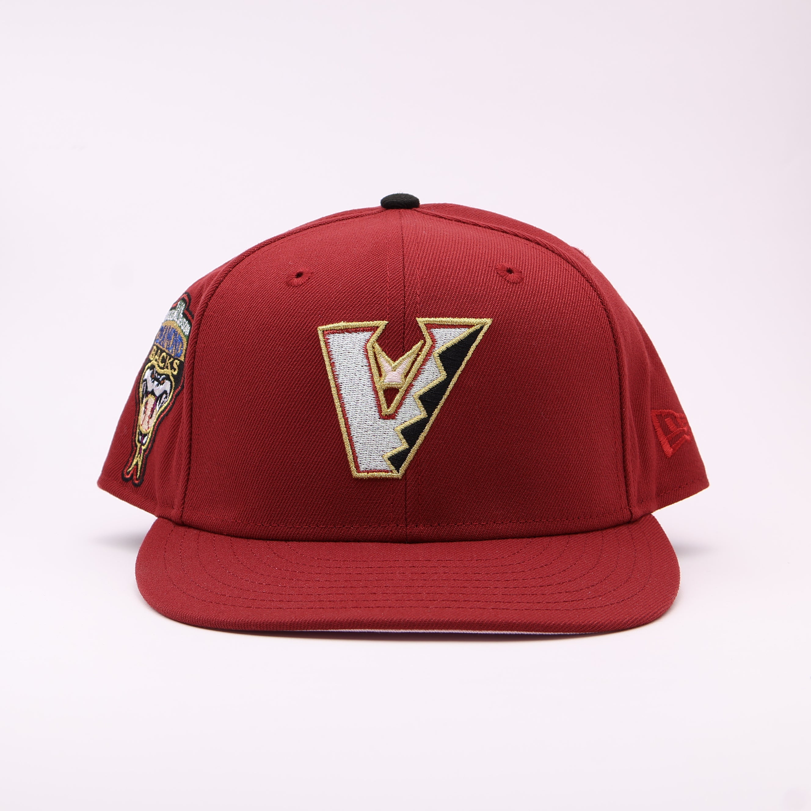 USED 8 Burgundy Arizona Diamondbacks 1998 Inaugural 59fifty New Era Fitted Hat Cap