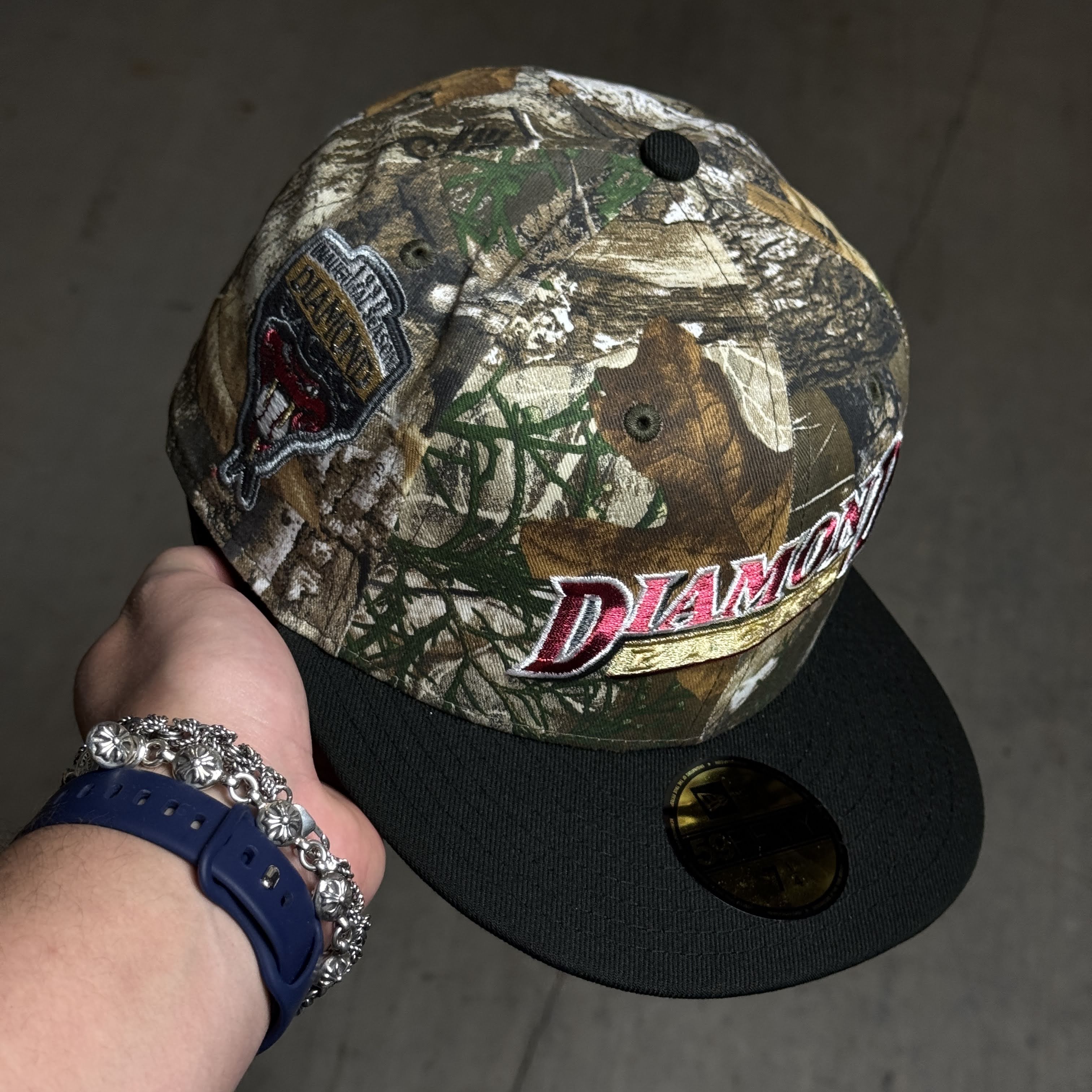 NWT 1/4 Realtree Arizona Diamondbacks 1998 Inaugural Season 59fifty New Era Fitted Hat Cap
