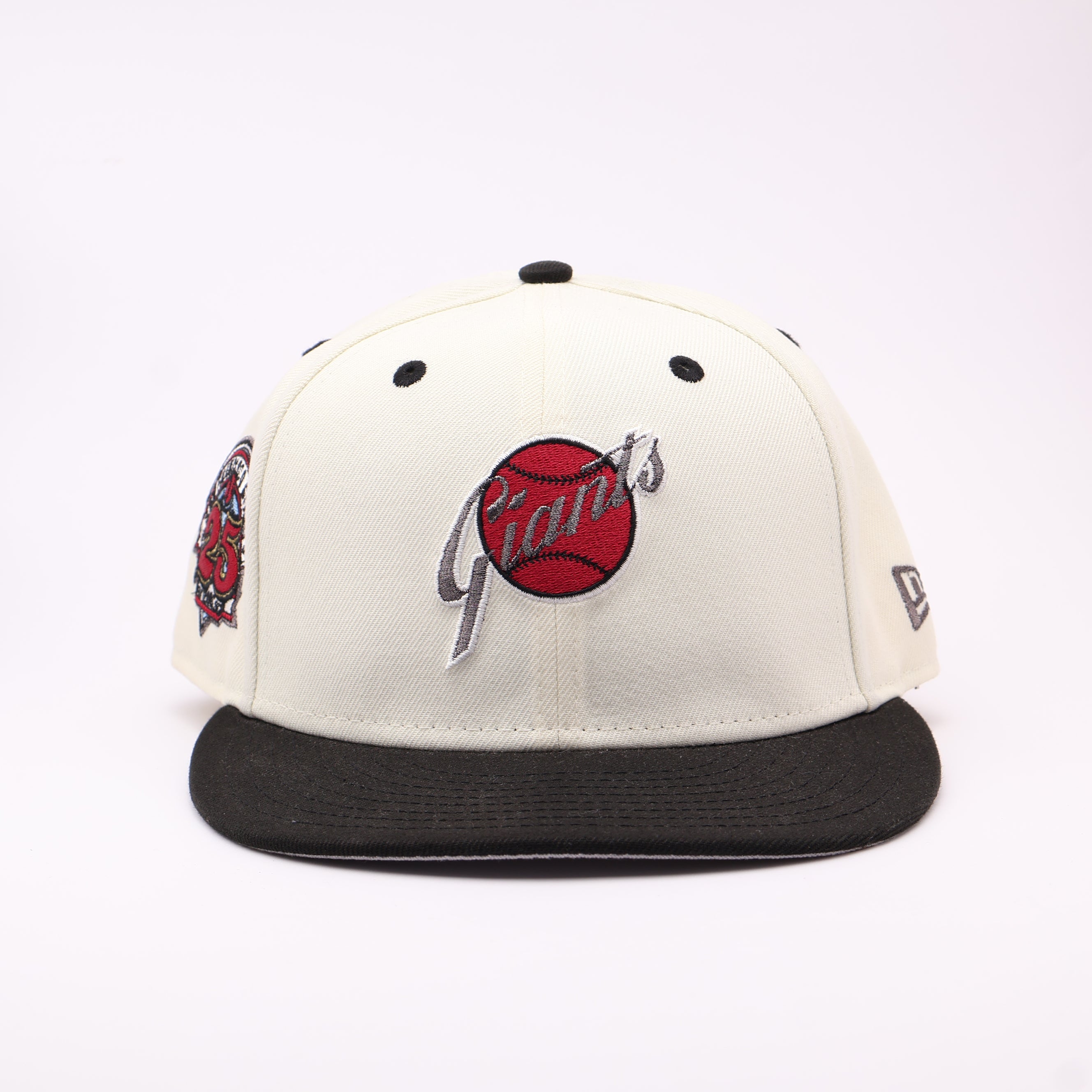USED 8 Chrome San Francisco Giants 25th Anniversary 59fifty New Era Fitted Hat Cap